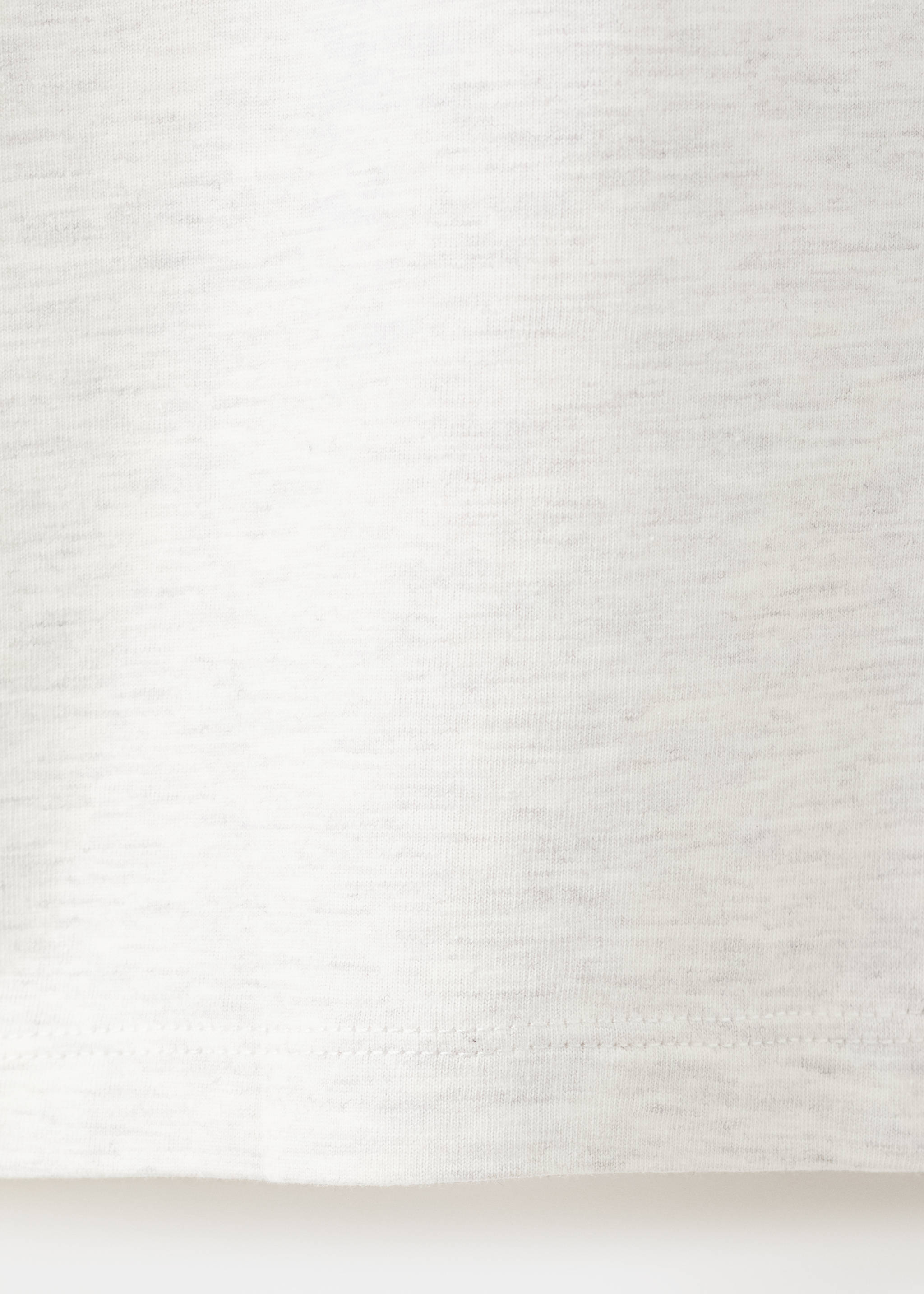 印花棉质混纺T恤 - null