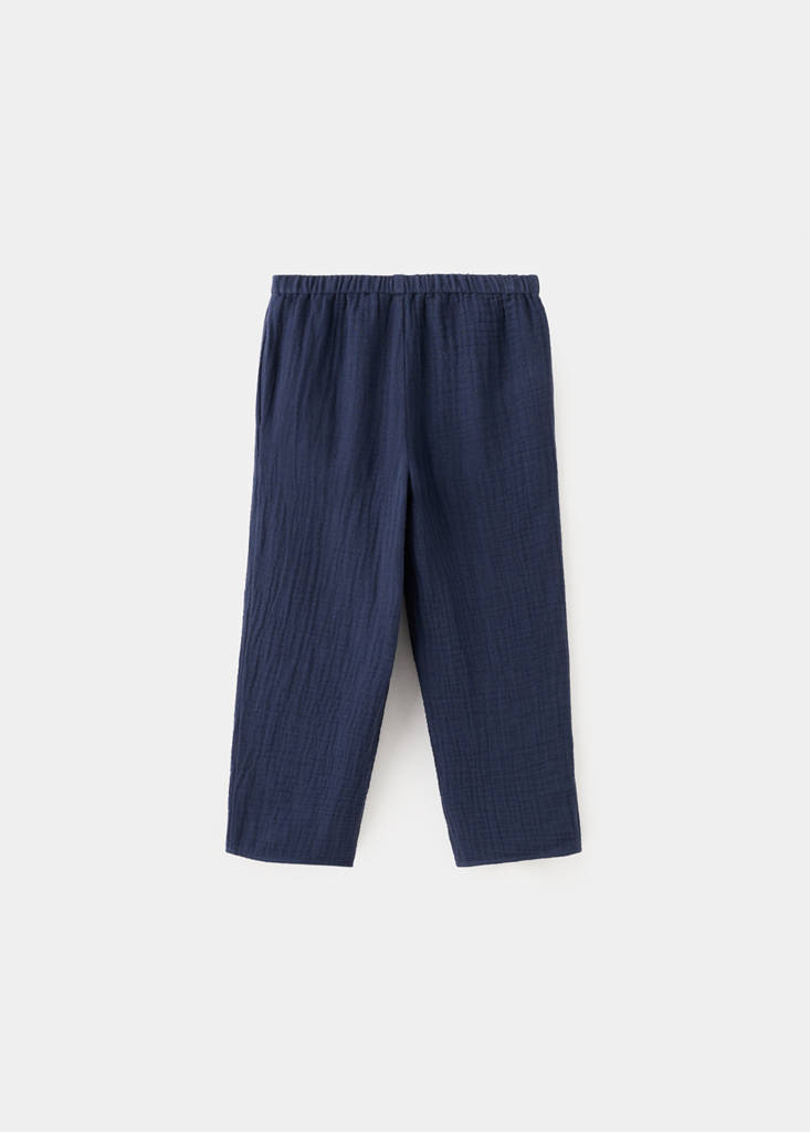 Embroidered floral cotton trousers - thumbnail 3