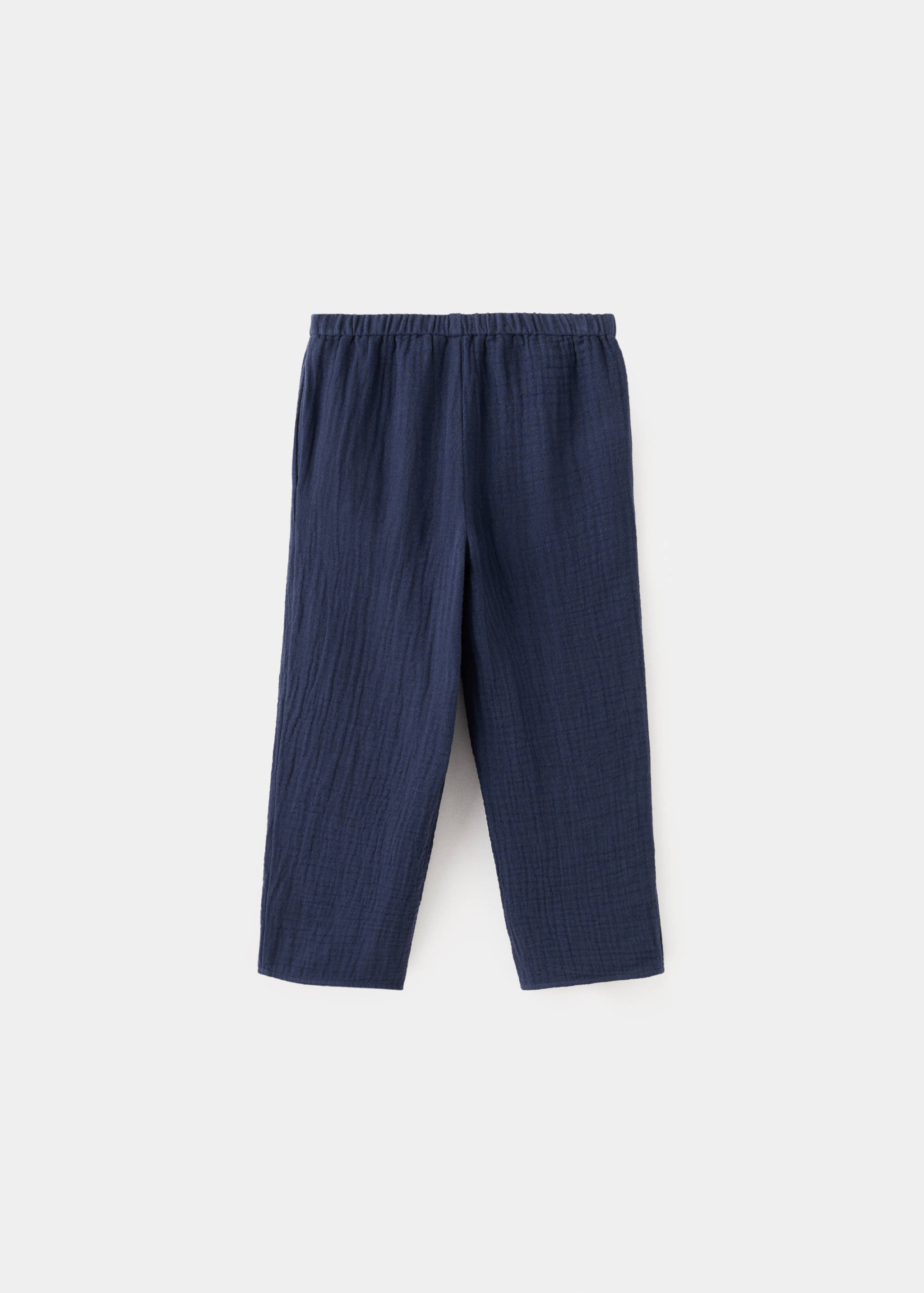 Embroidered floral cotton trousers - Reverse of the article