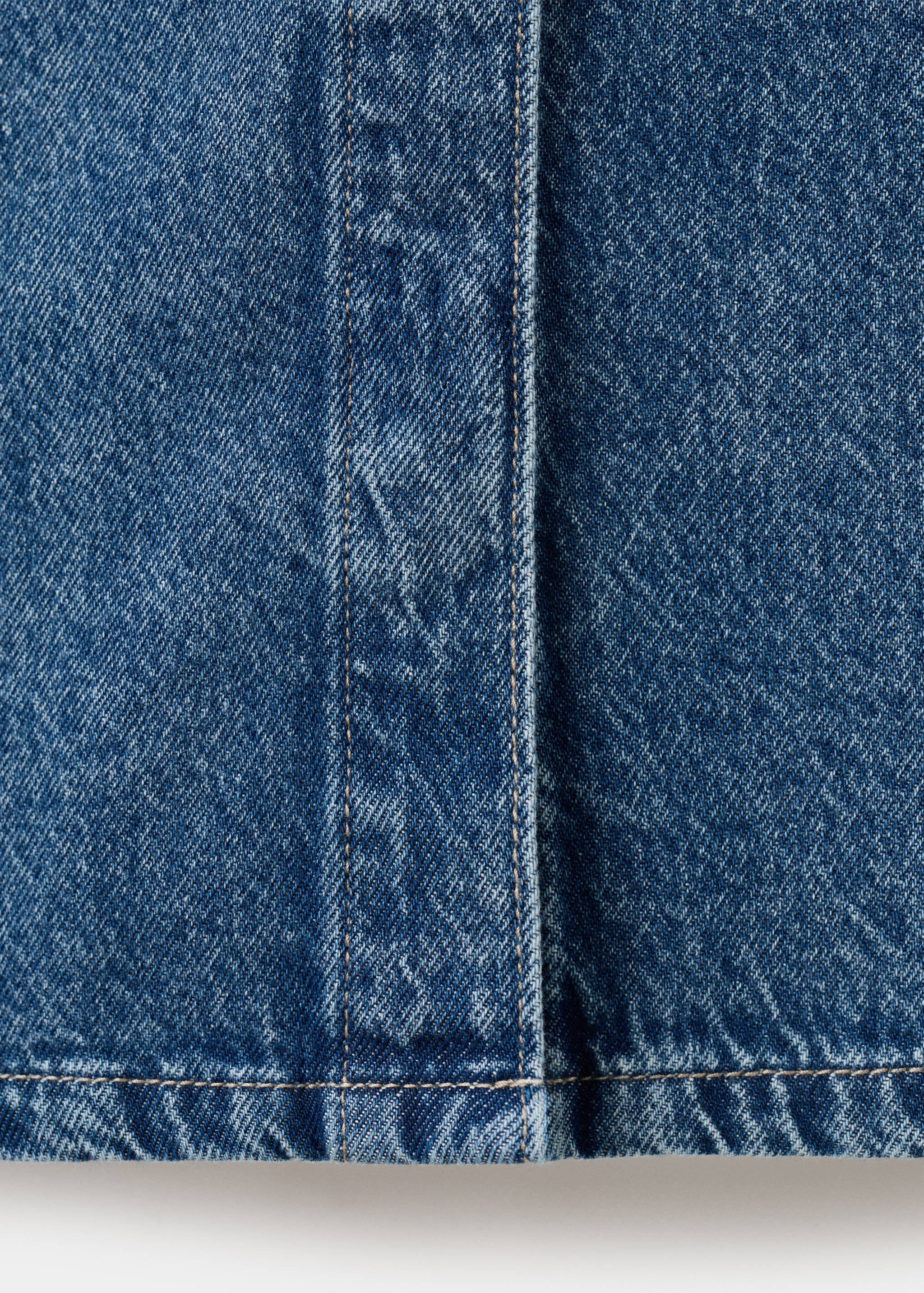 Denim dress with flower detail - Details of the article 0