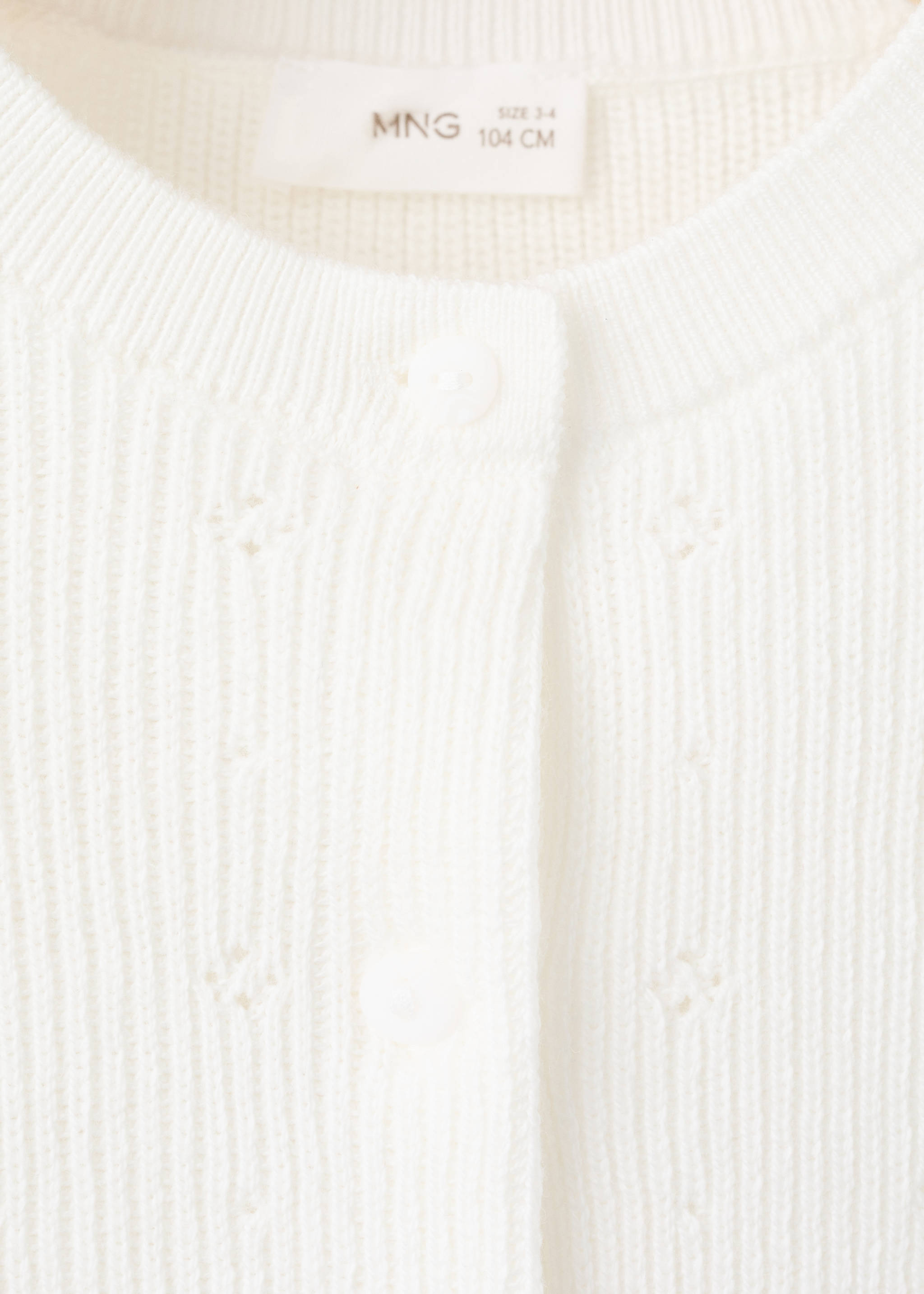 Openwork detail knit cardigan - Details of the article 8