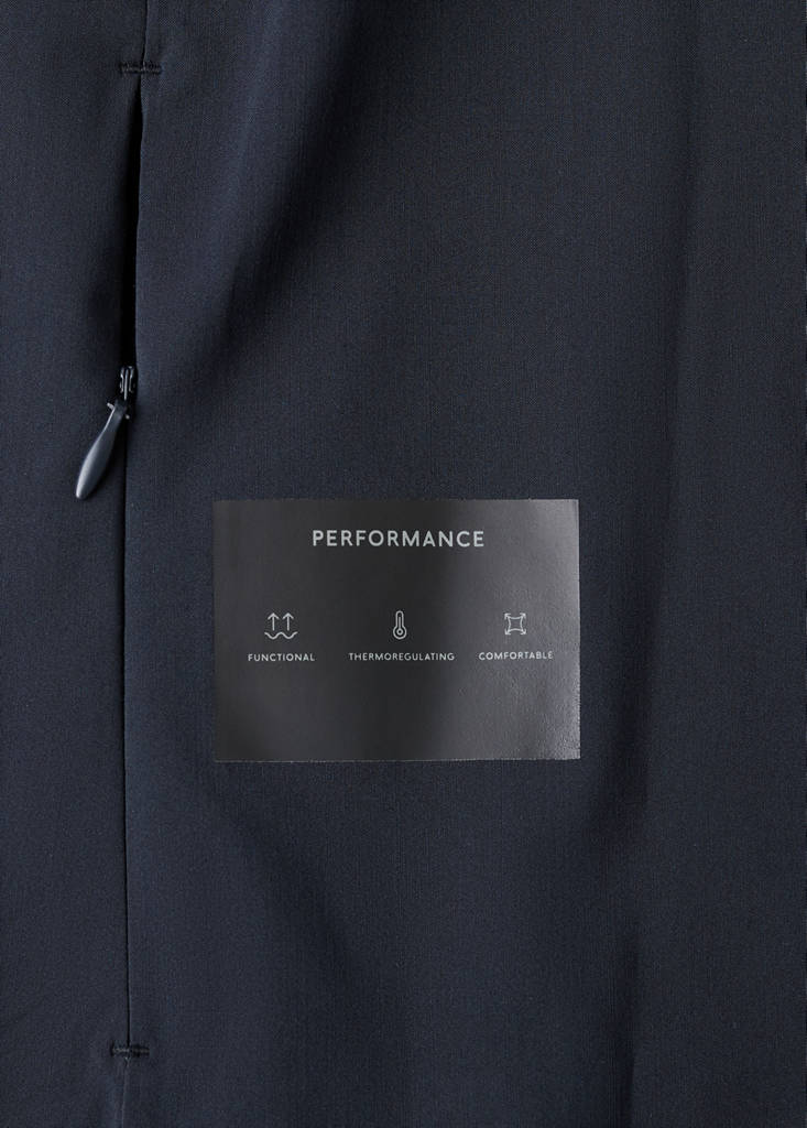 Slim fit technical jacket — Navy