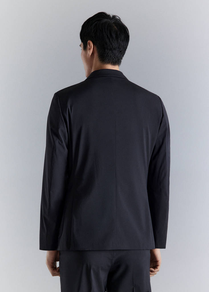 Slim fit technical jacket — Navy