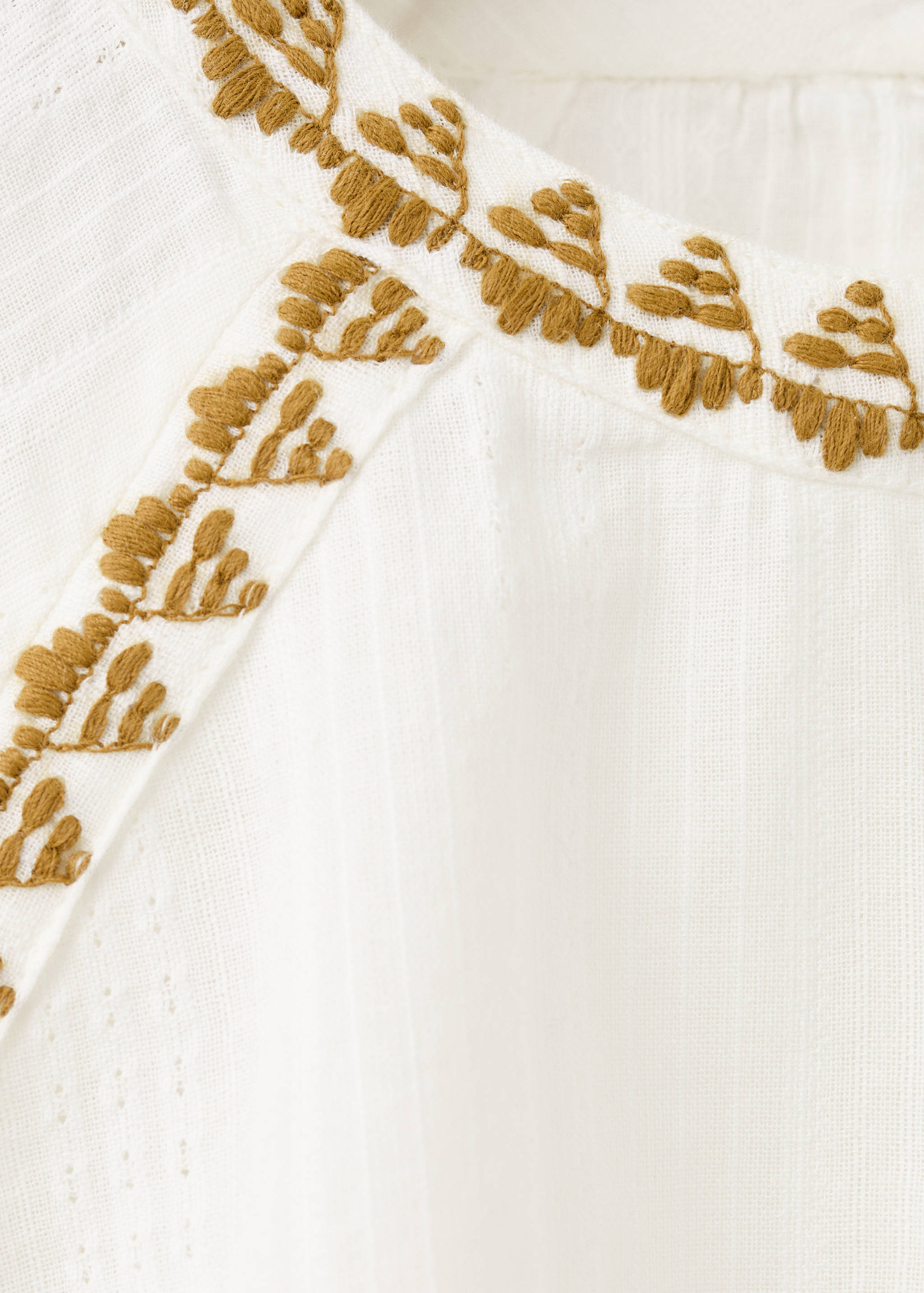 Embroidered printed blouse - Details of the article 8