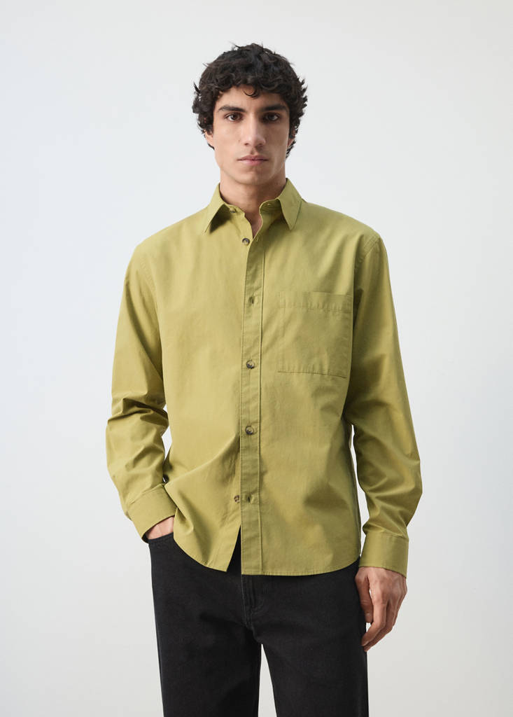 Camisa 100% algodón relaxed fit