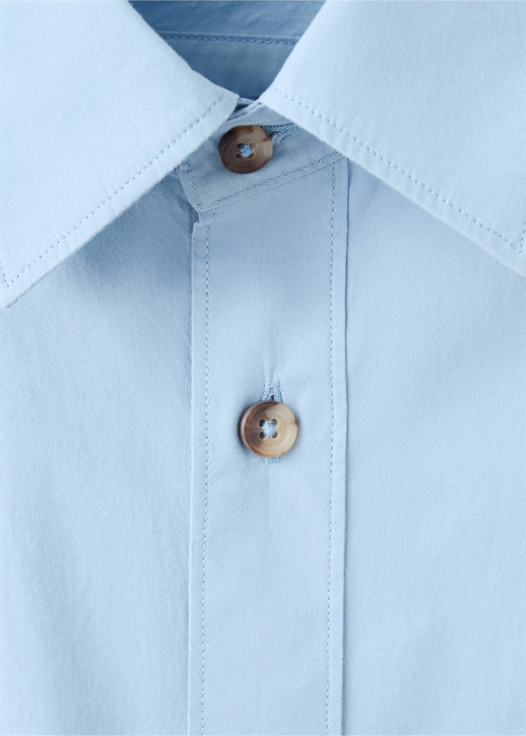 Camisa 100% algodón relaxed fit - Detalle del artículo 0, Azul celeste. Ref: 27094424-00.