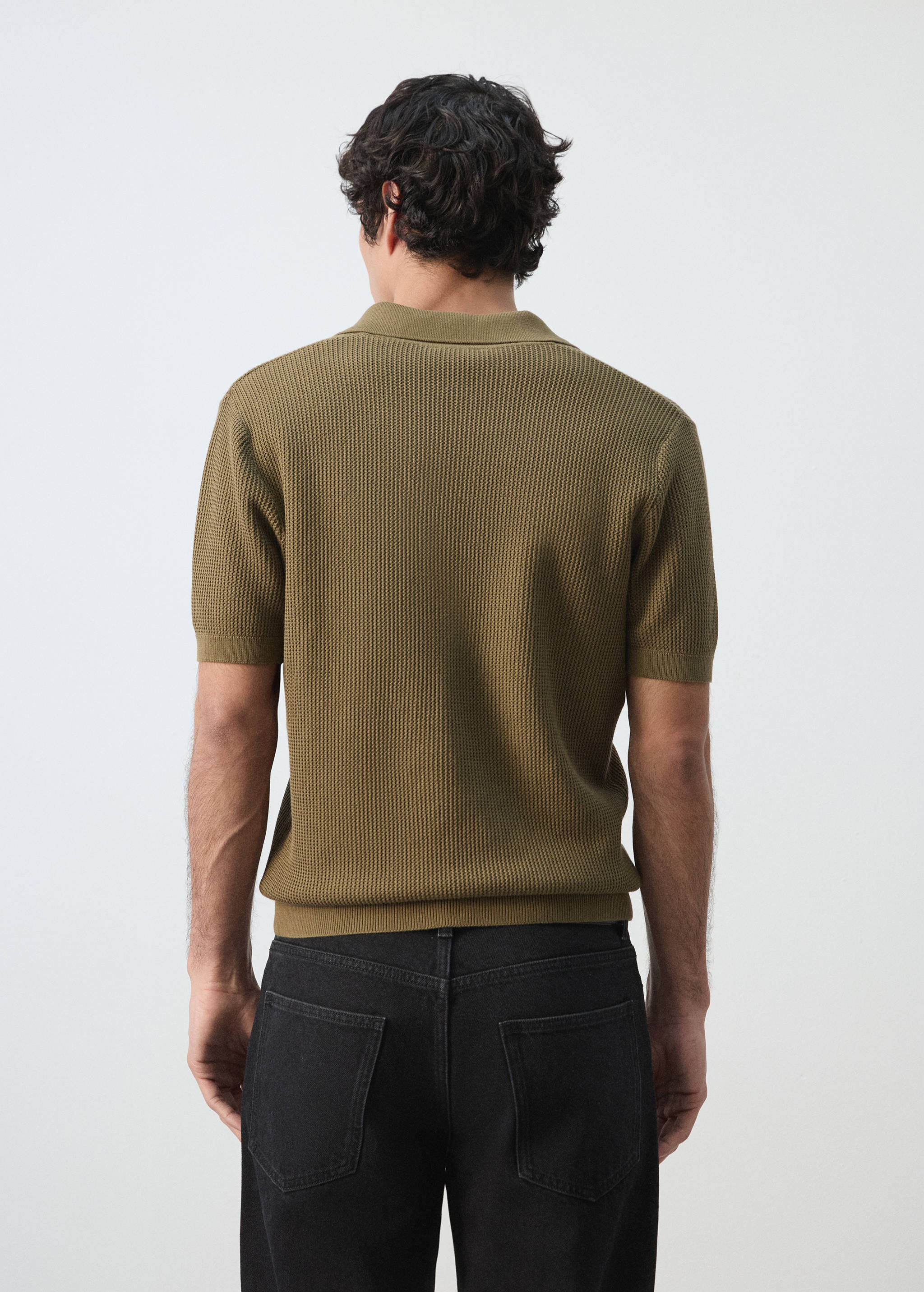 Polo 100% algodón punto estructura - Reverso del artículo