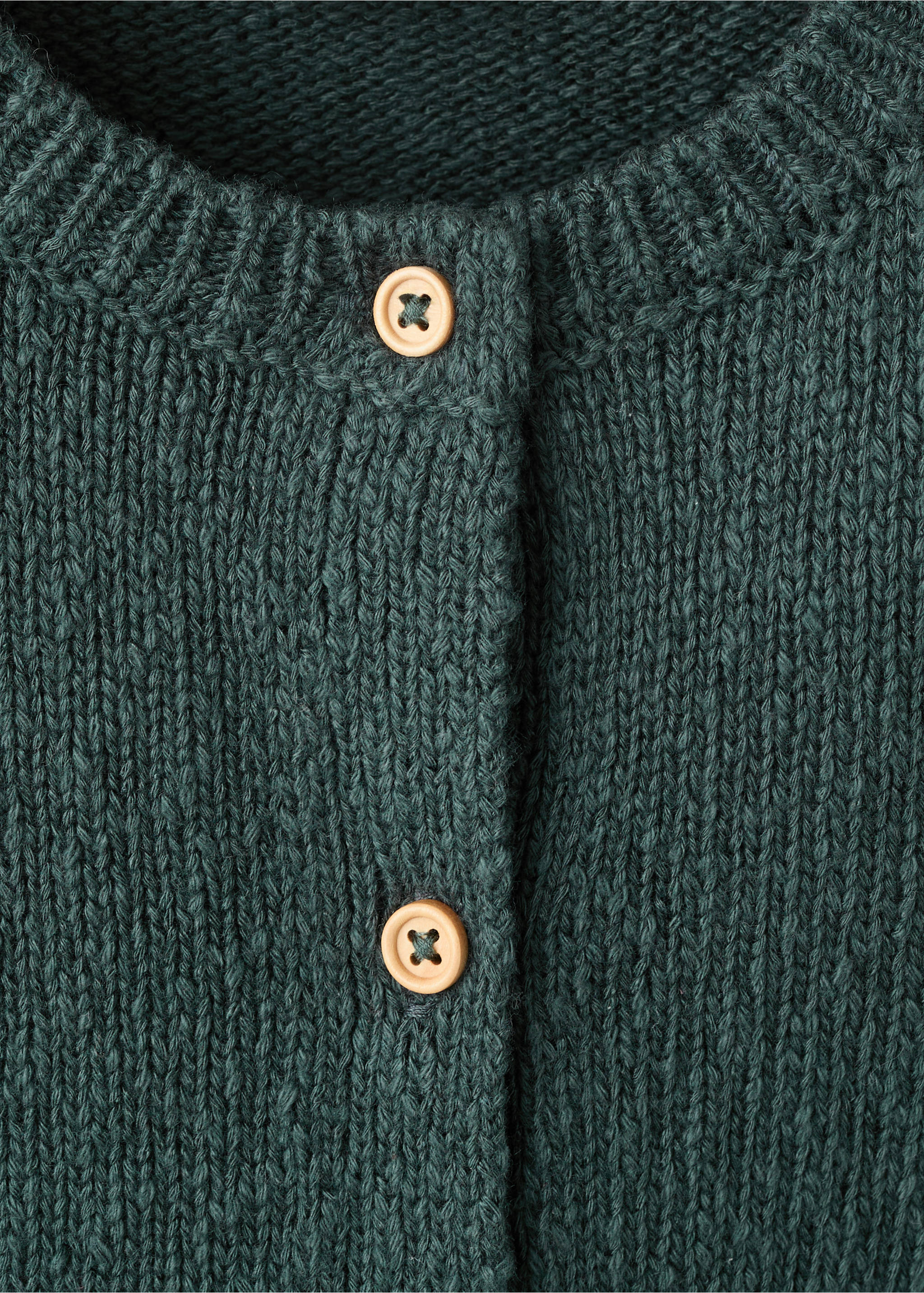 Cardigan de malha com botões - Pormenor do artigo 8, Verde. Ref: 27094429-00.