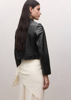Double-breasted leather jacket — Black 11