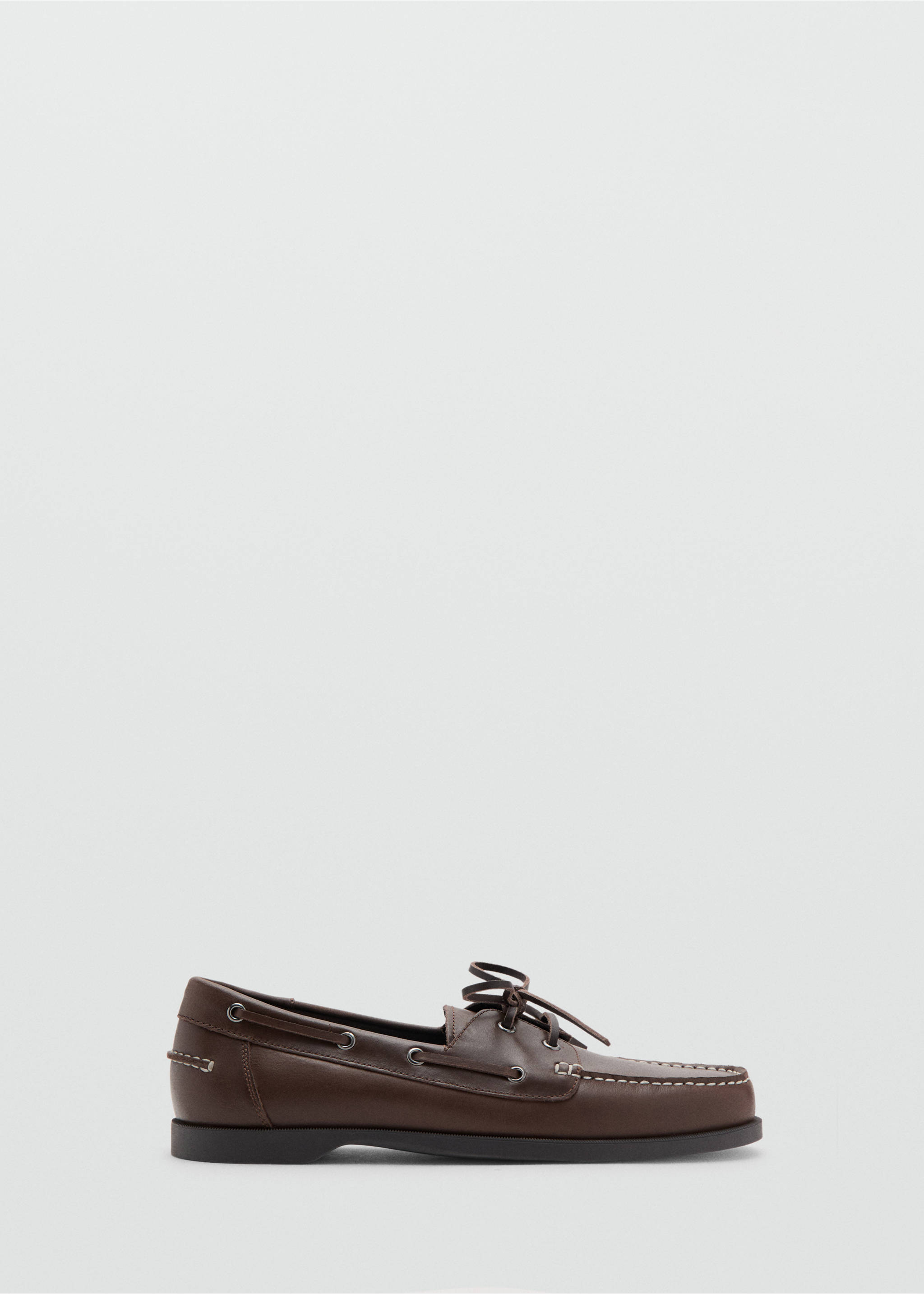 Leather nautical shoes - Article without model, Brown. Ref: 27094436-00.