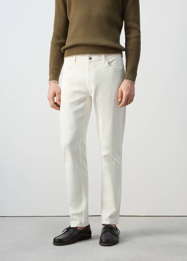 Slim fit Ultra Soft Touch Patrick jeans — Off White