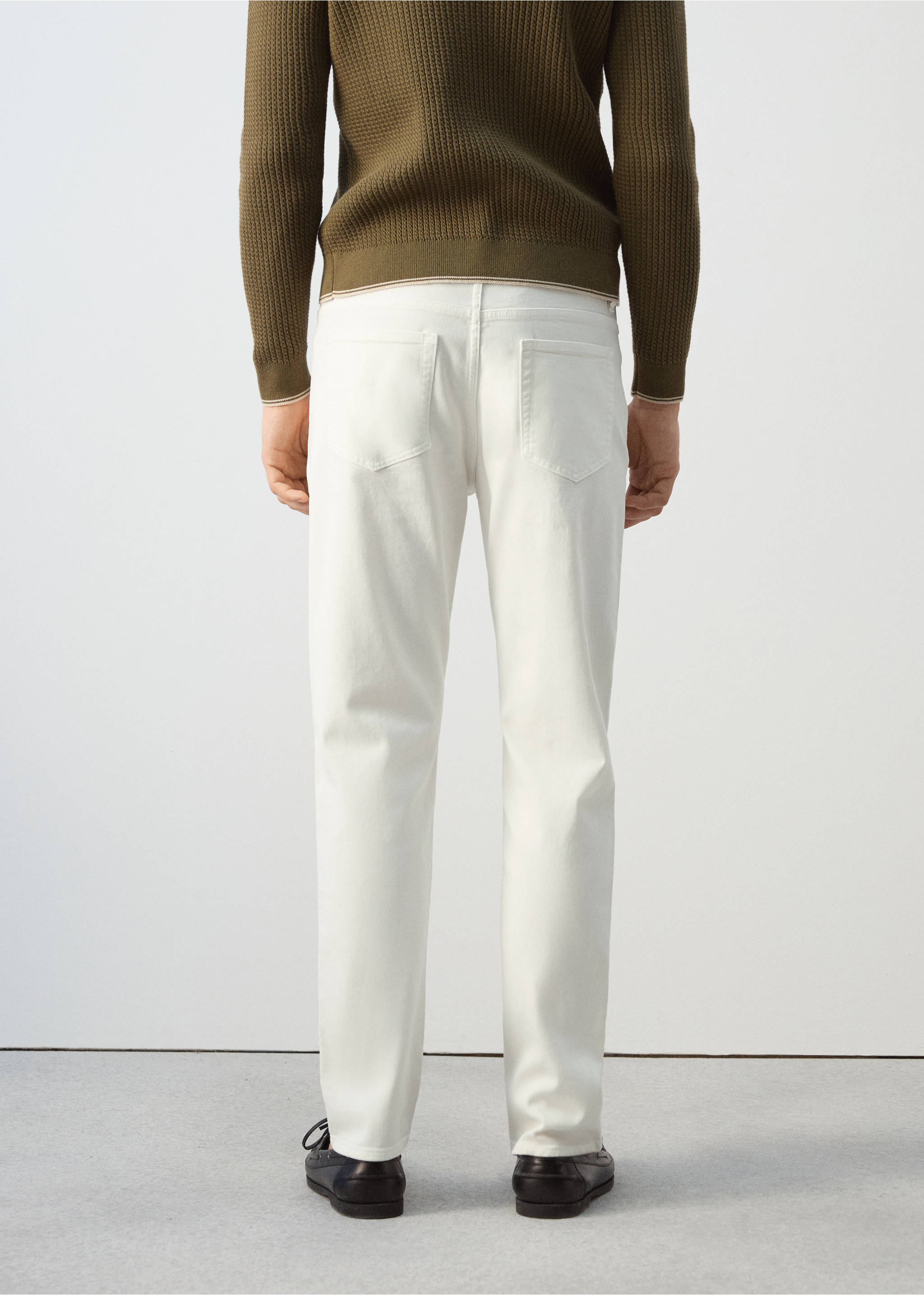 Slim fit Ultra Soft Touch Patrick farmernadrág - A cikk hátulja, Piszkosfehér. Ref: 27094437-00.