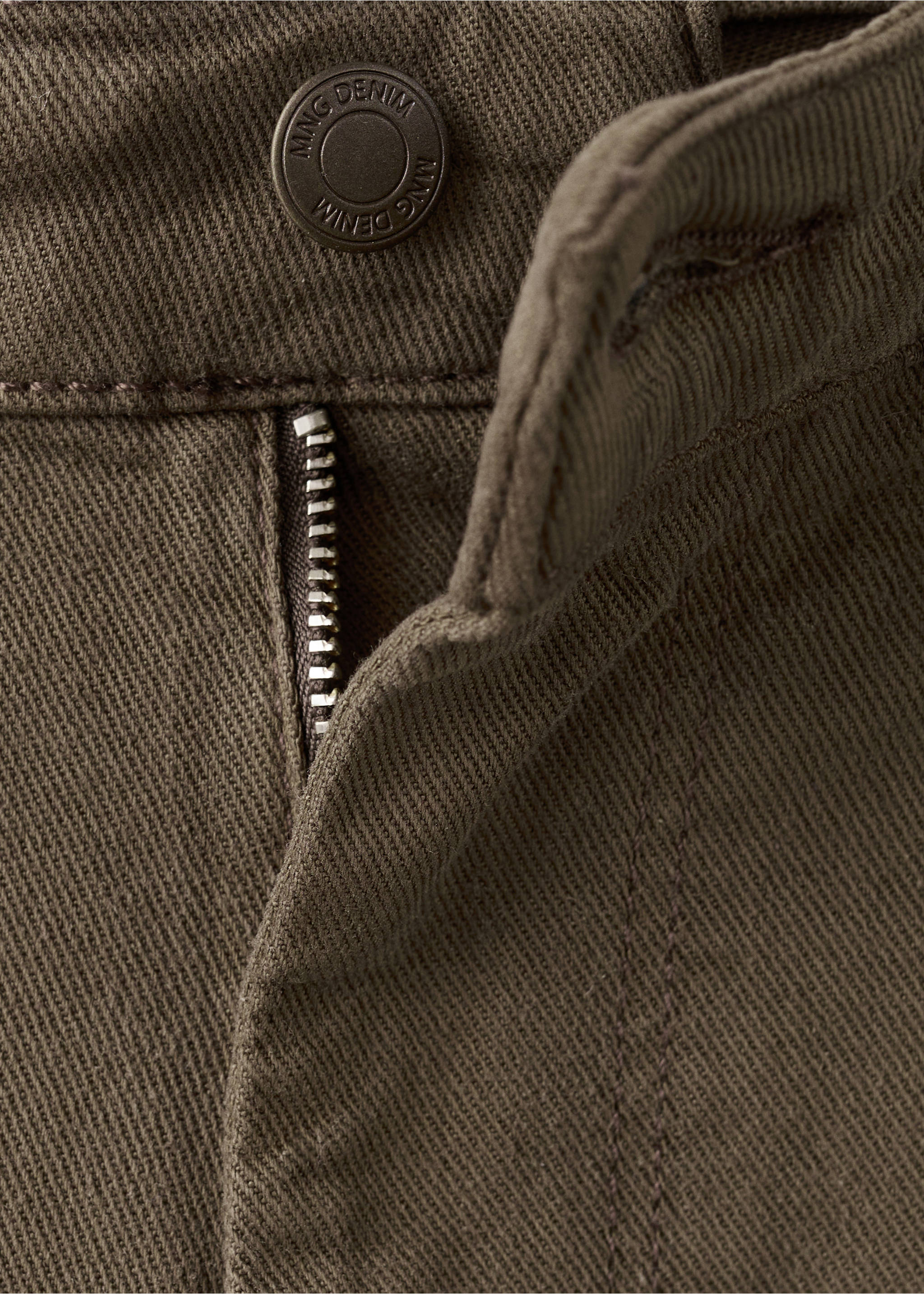 Patrick ultra Soft Touch slim fit jeans - Detail van het artikel 8, Kaki. Ref: 27094437-00.