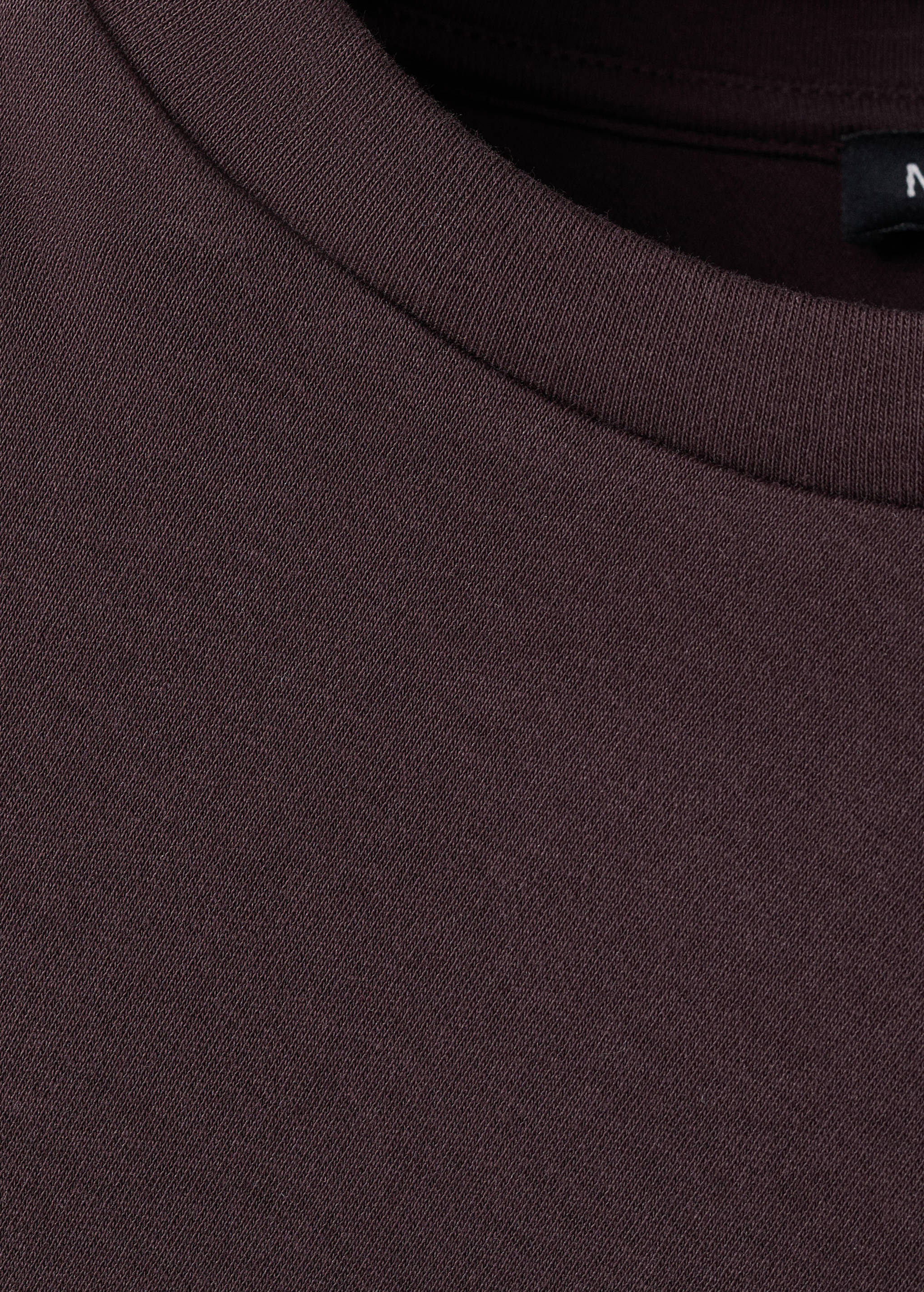 Fitted cotton T-shirt with asymmetric hem - Details of the article 8
