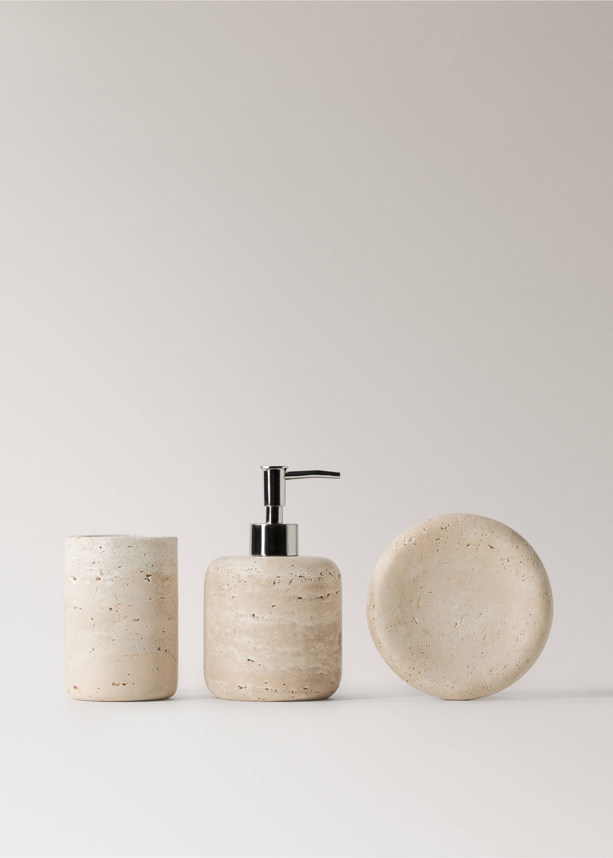 Mramorni dispenzer za sapun - Detalji artikla 3, Svjetlosmeđa. Ref: 27094442-00.
