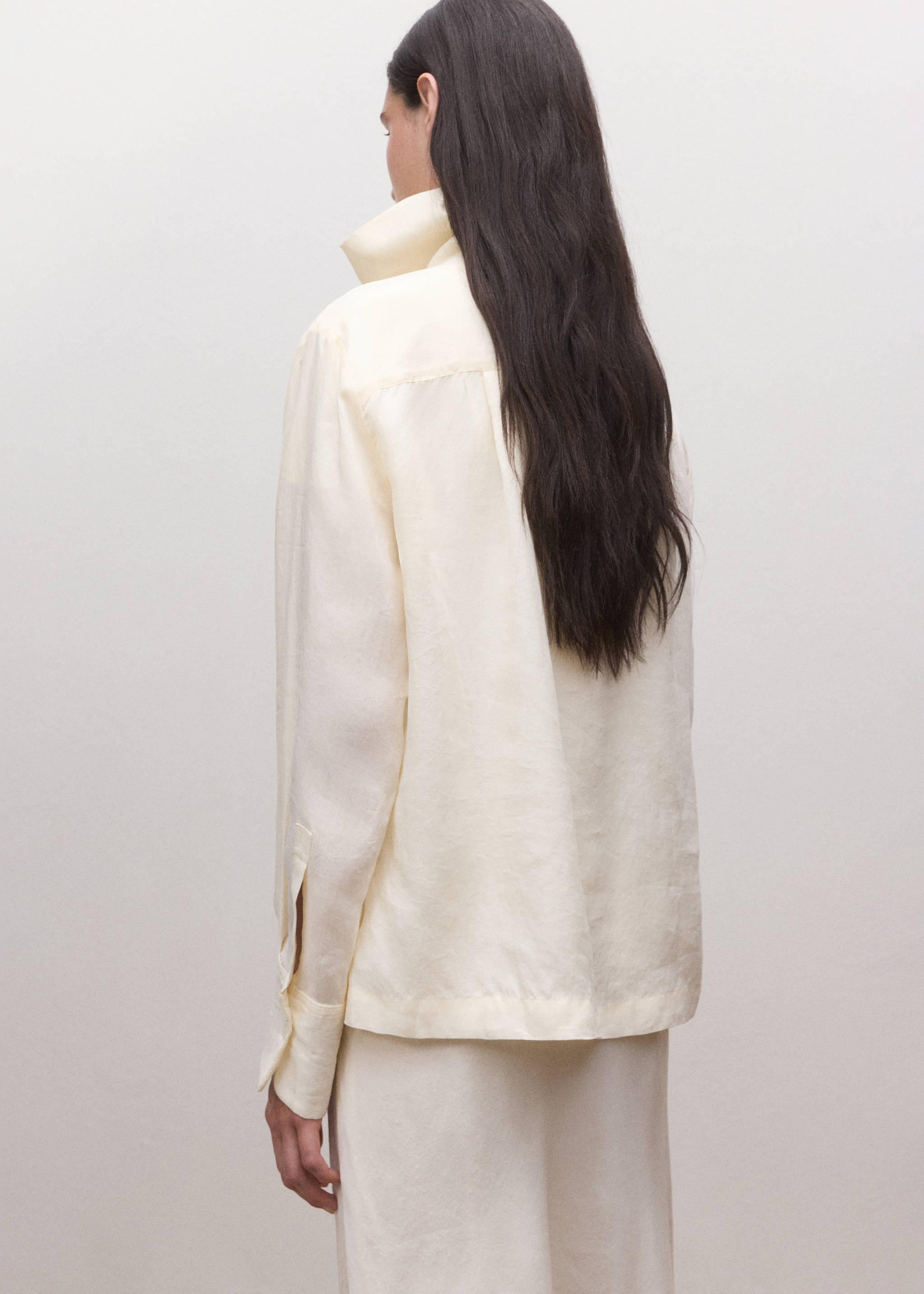 Camisa lyocell coll embut - Revers de l'article