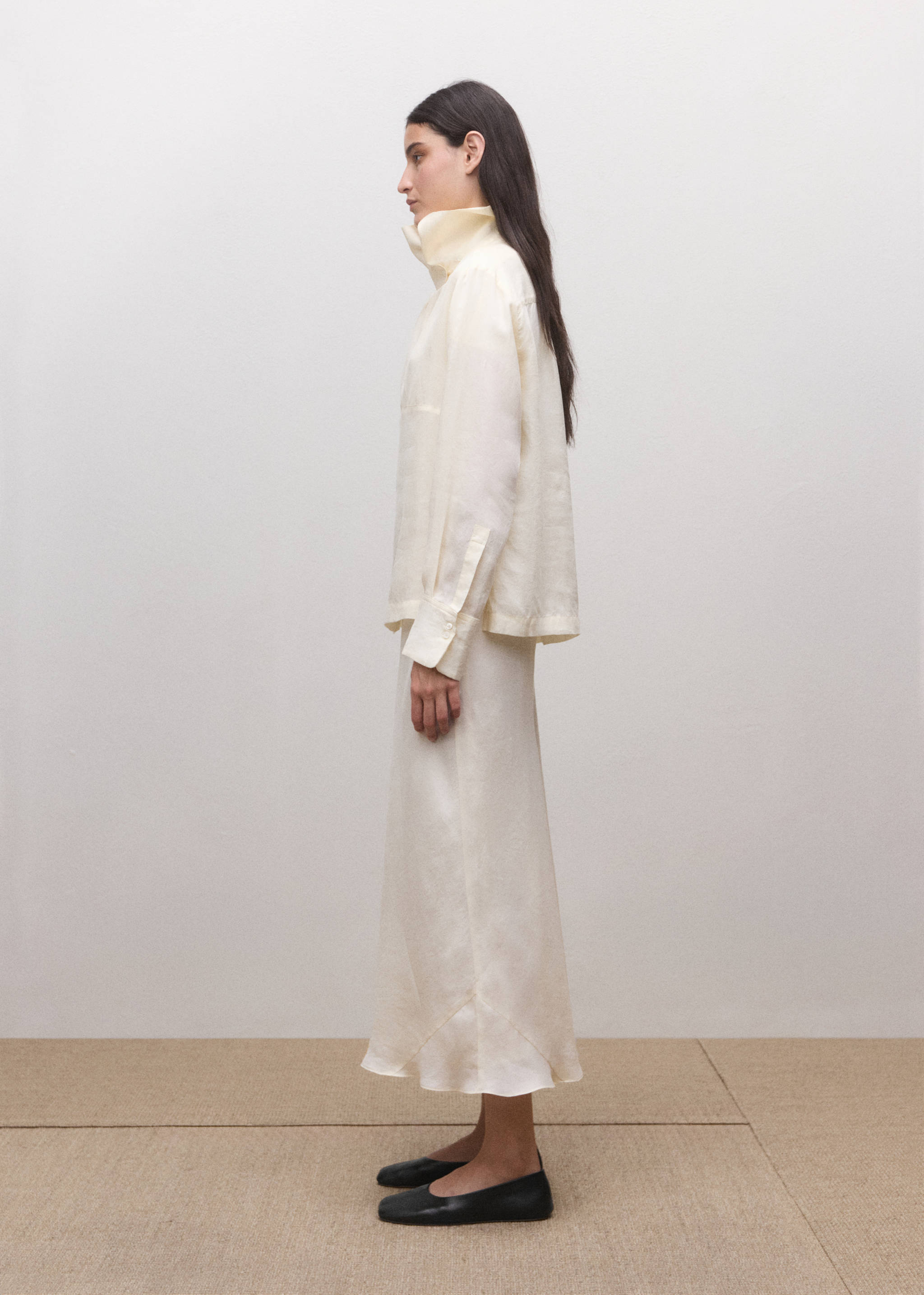 Camisa lyocell coll embut - Detall de l'article 2