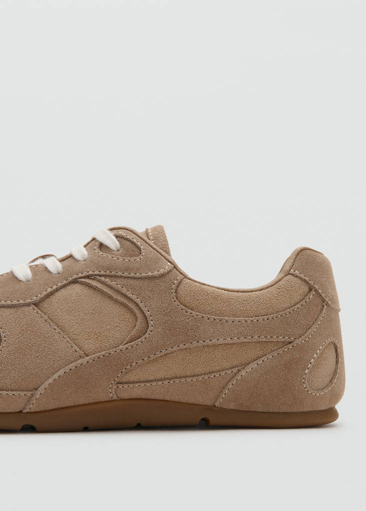 Leather sneakers — Sand
