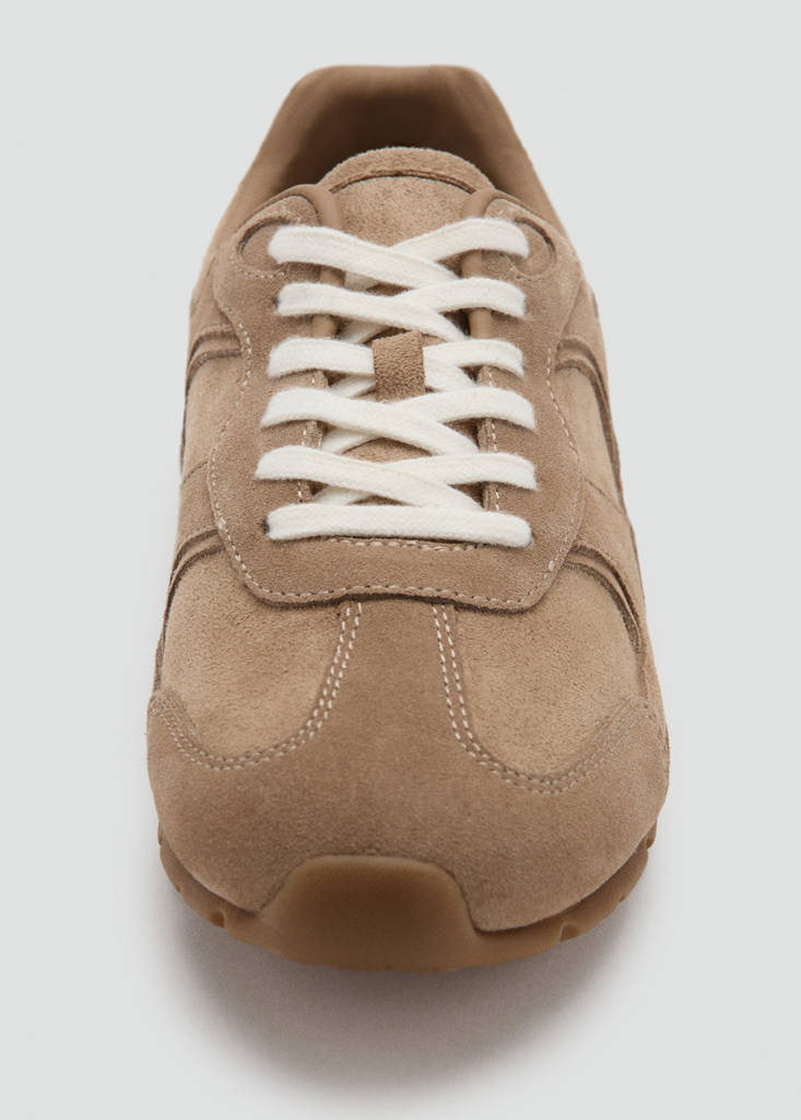 Leather sneakers — Sand