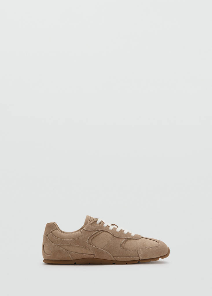 Leather sneakers — Sand