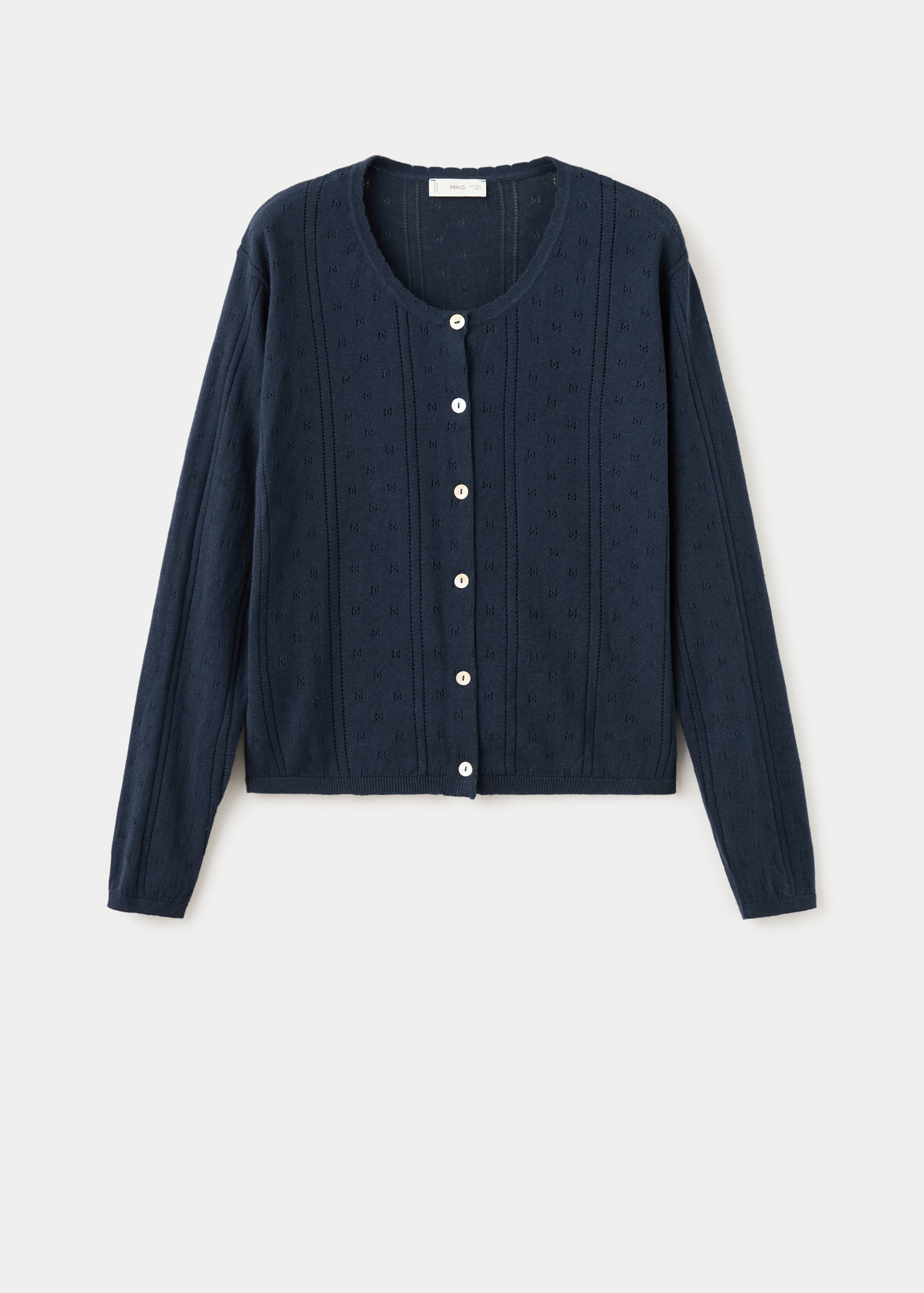 Openwork knit cardigan - Article without model