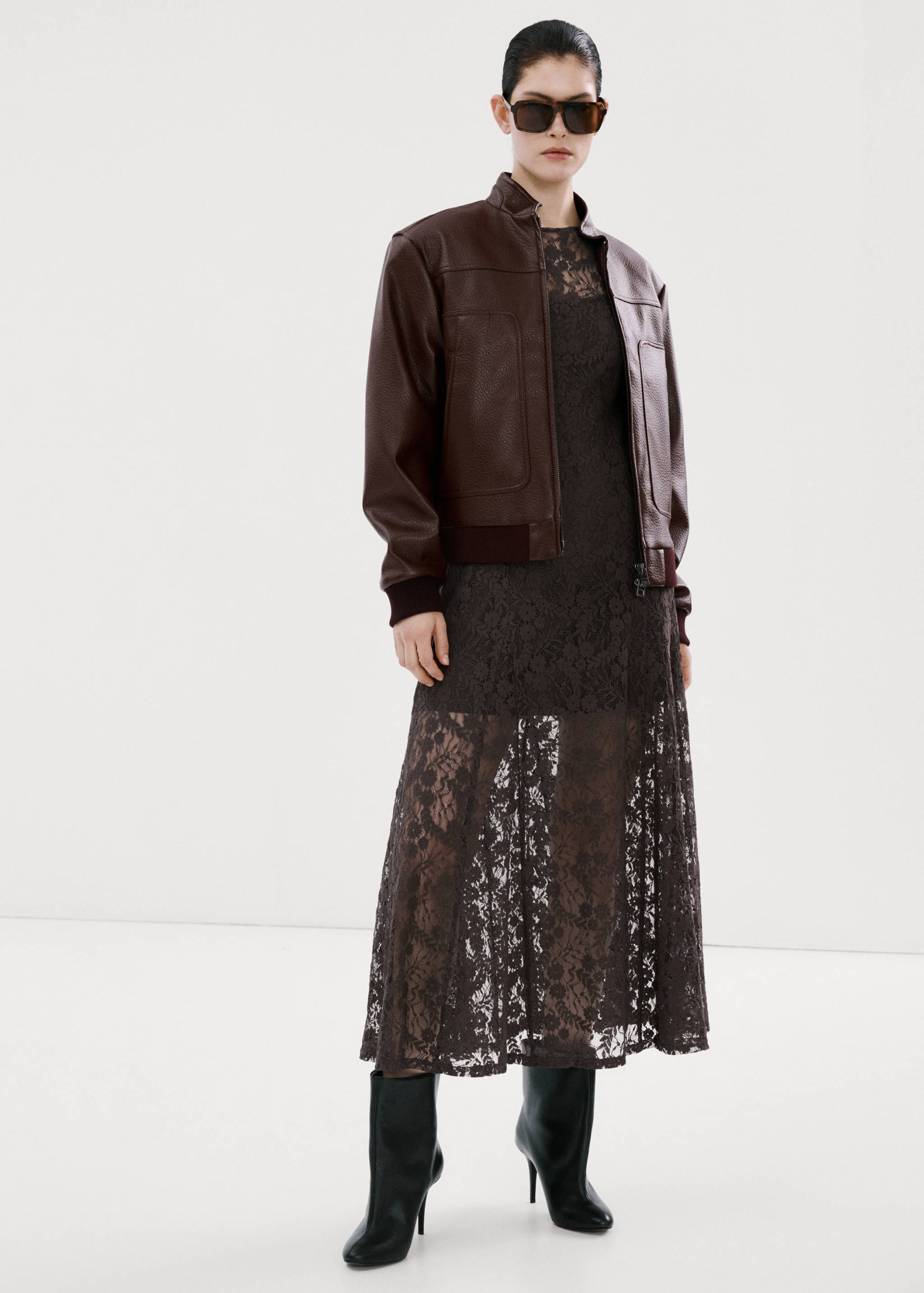 Jaqueta coll tira butxaques - Pla general