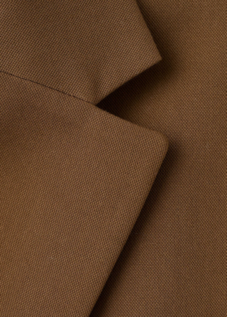 Straight jacket with flap pockets — Caramel