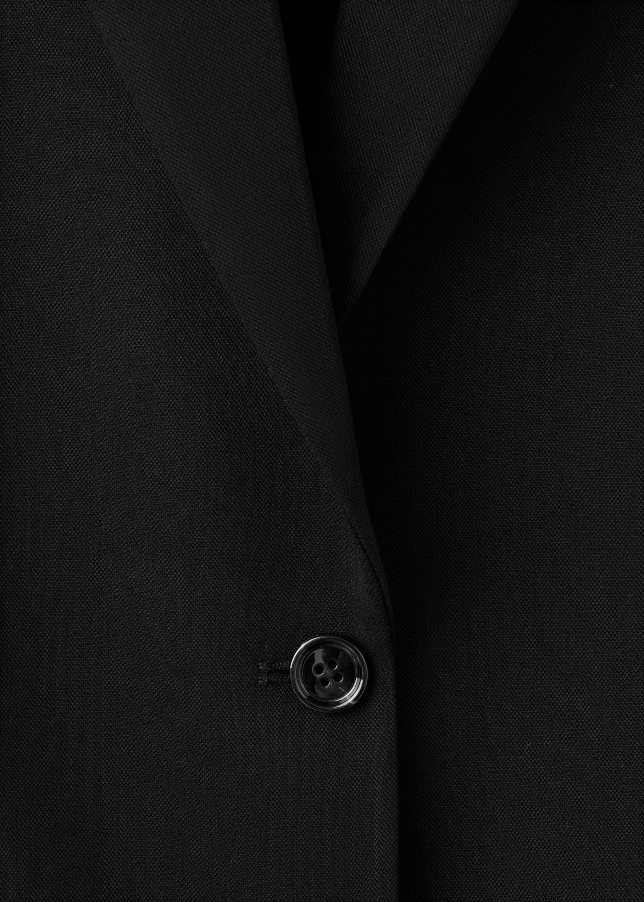 Blazer droit avec poches à rabat - Détail de l'article 0, Noir. Ref: 27094774-00.