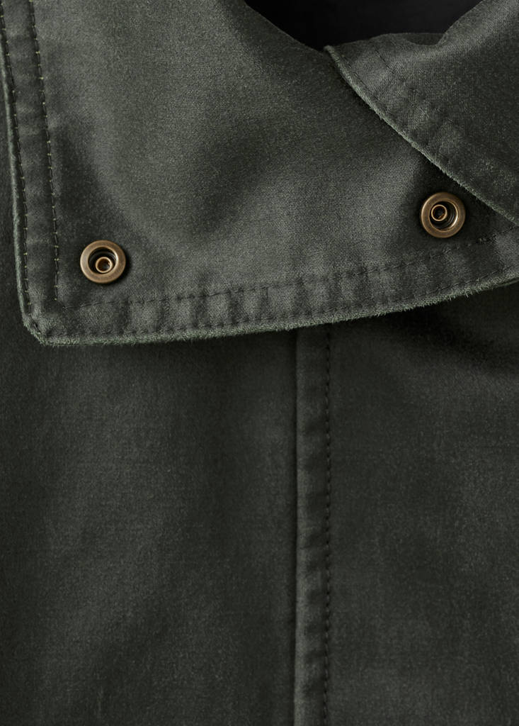 Funnel neck parka with pockets — Khaki