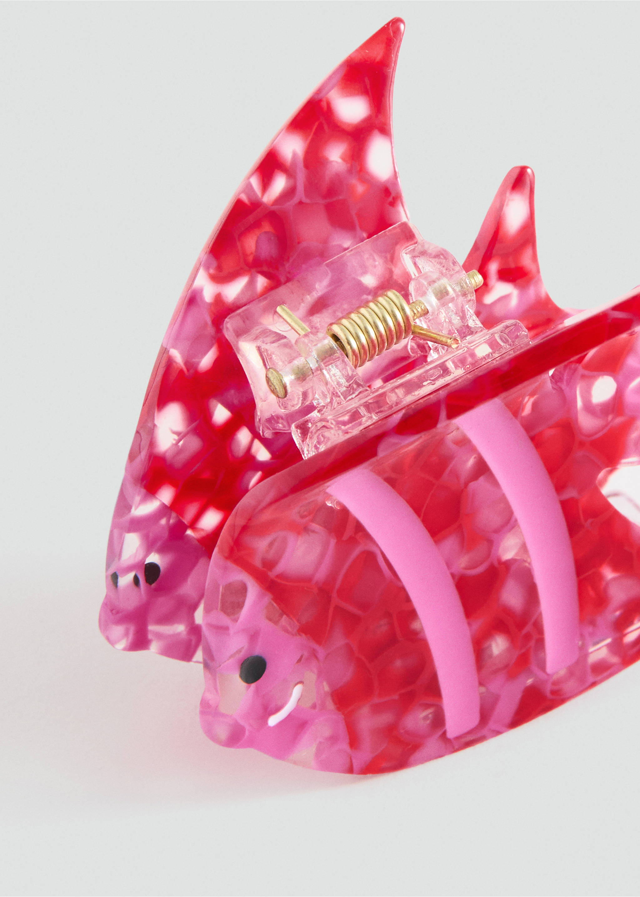Fish hair clip - Details of the article 1, Red. Ref: 27094781-00.