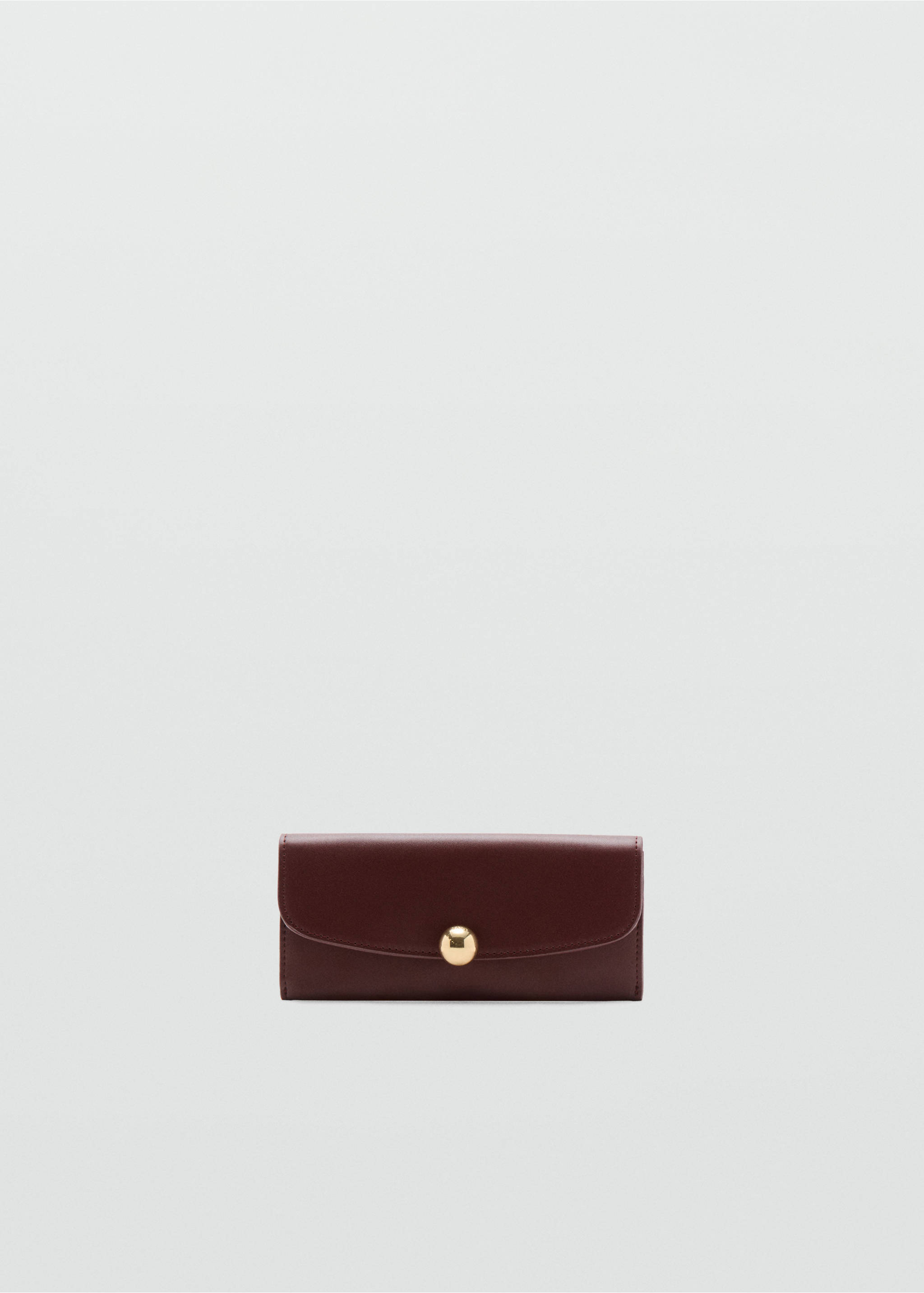 Jewel button flap purse - Article without model, Burgundy. Ref: 27094784-00.