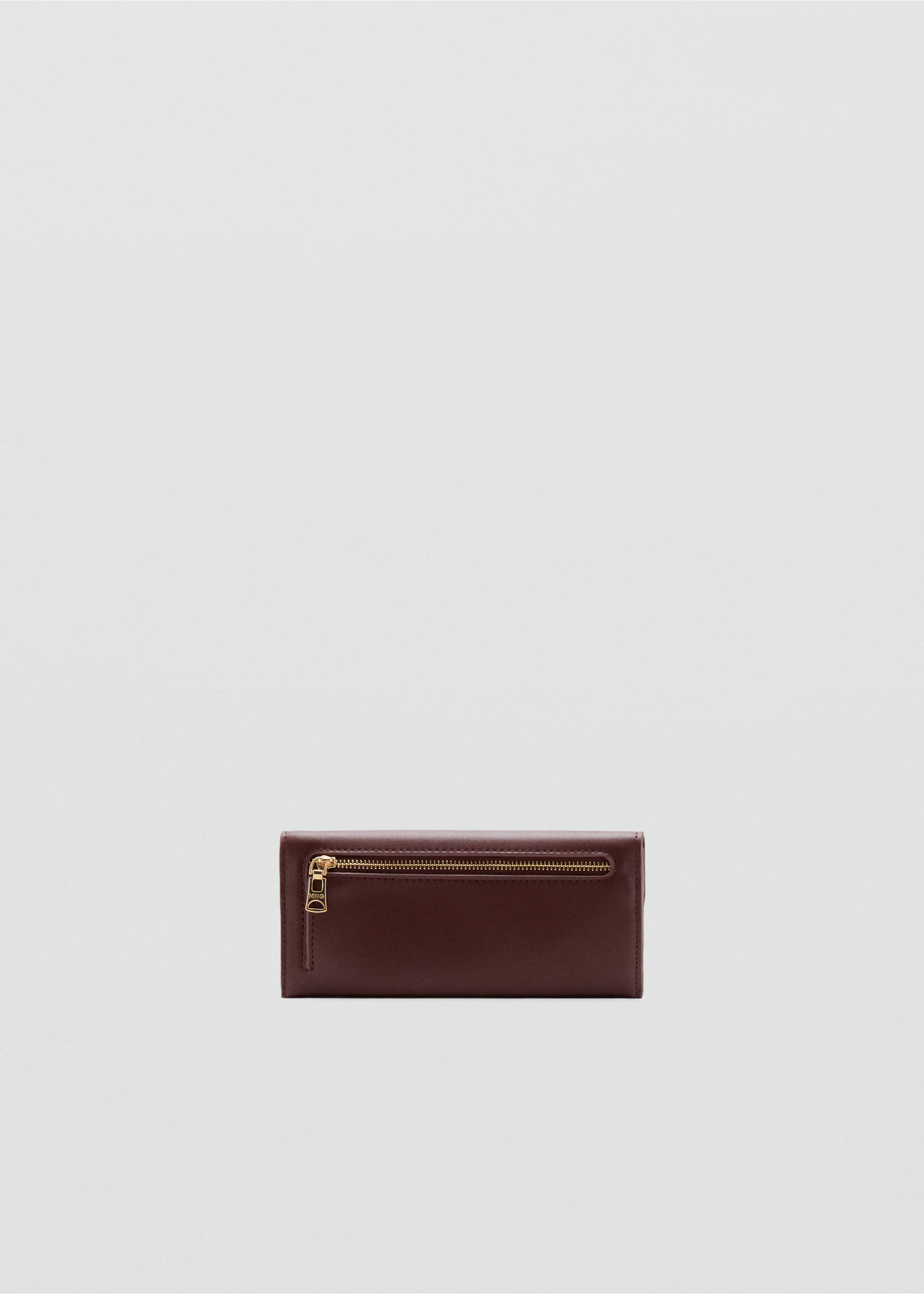 Jewel button flap purse - Medium plane, Burgundy. Ref: 27094784-00.