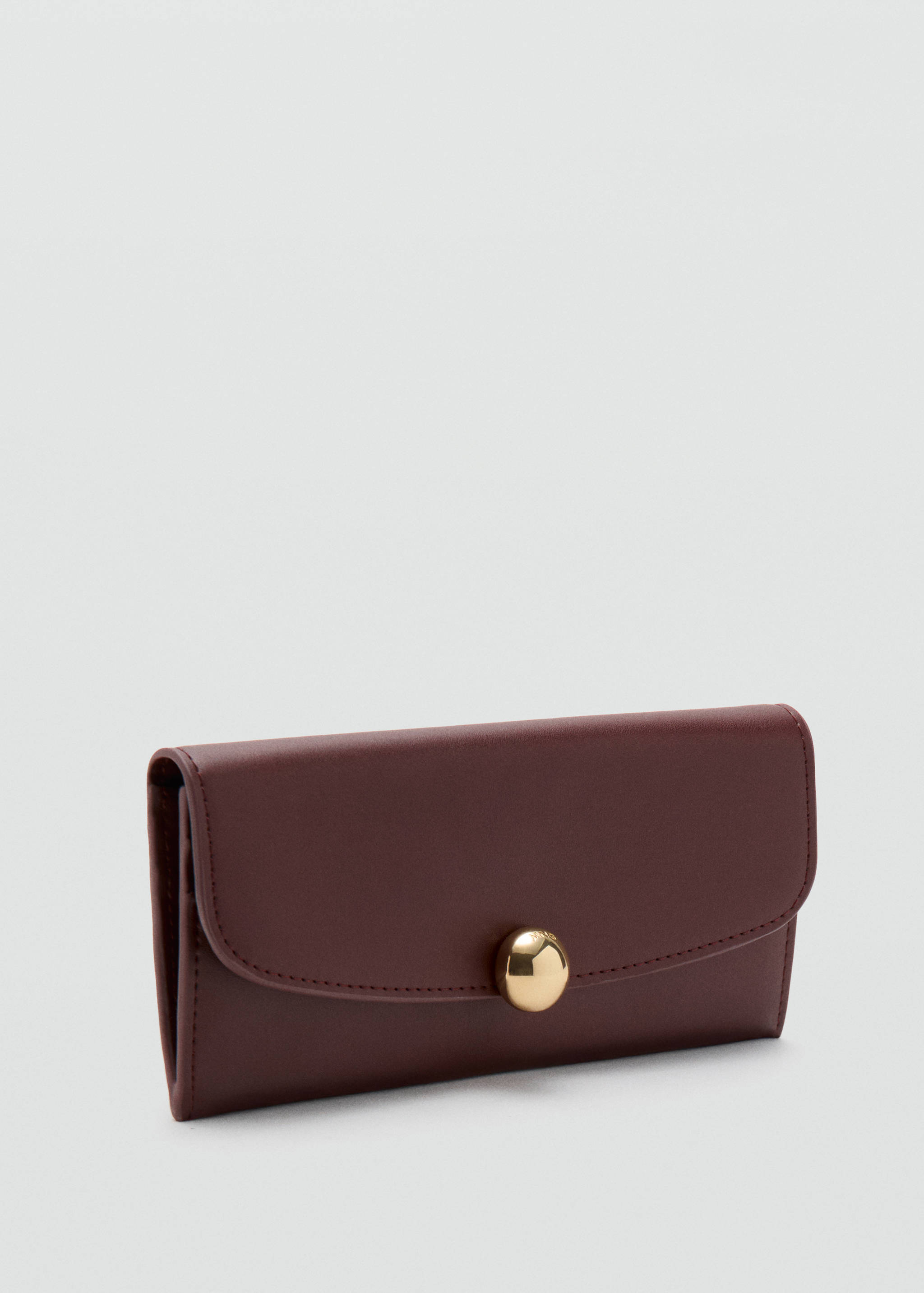 Jewel button flap purse - Details of the article 1
