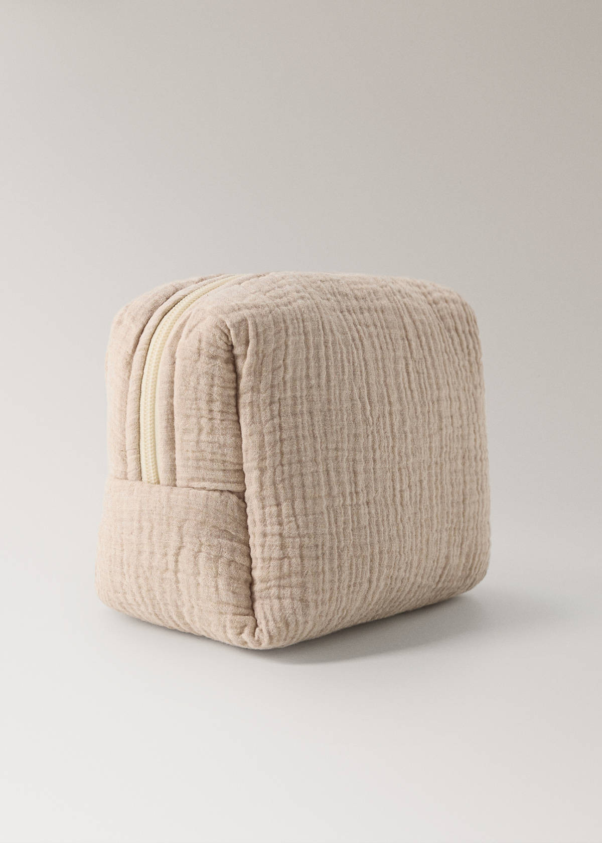 Children's cotton gauze toiletry bag — Beige