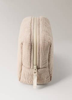 Children's cotton gauze toiletry bag — Beige 3