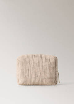 Children's cotton gauze toiletry bag — Beige 5
