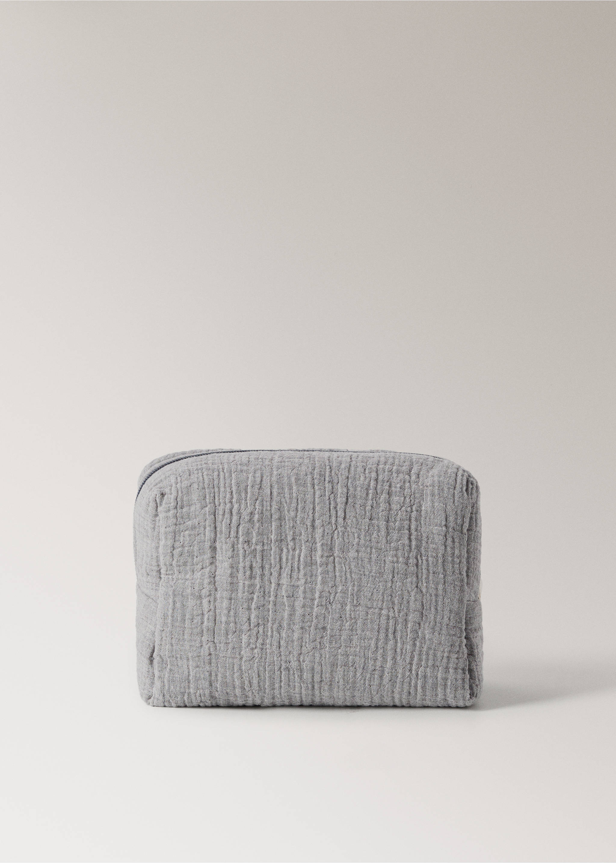 Trousse de toilette enfant en coton gaze - Article sans modèle, Gris. Ref: 27094786-00.