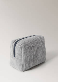 Children's cotton gauze toiletry bag — Grey 2