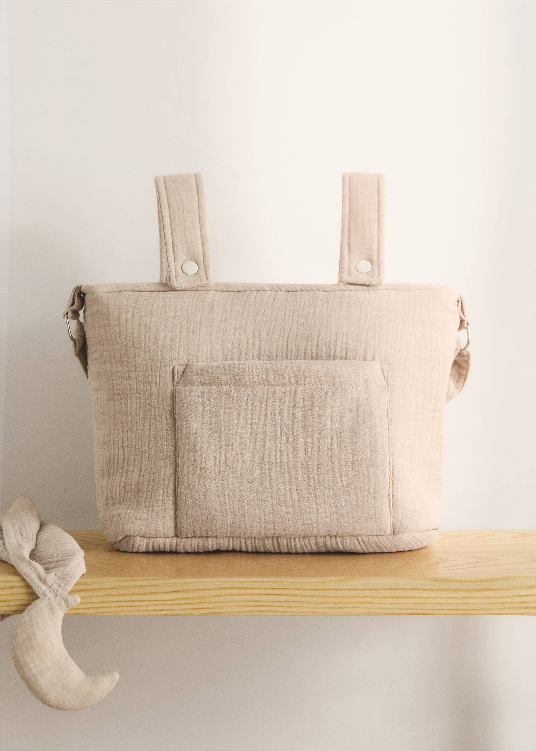 Cotton chiffon maternity bag - General plane, Beige. Ref: 27094787-00.