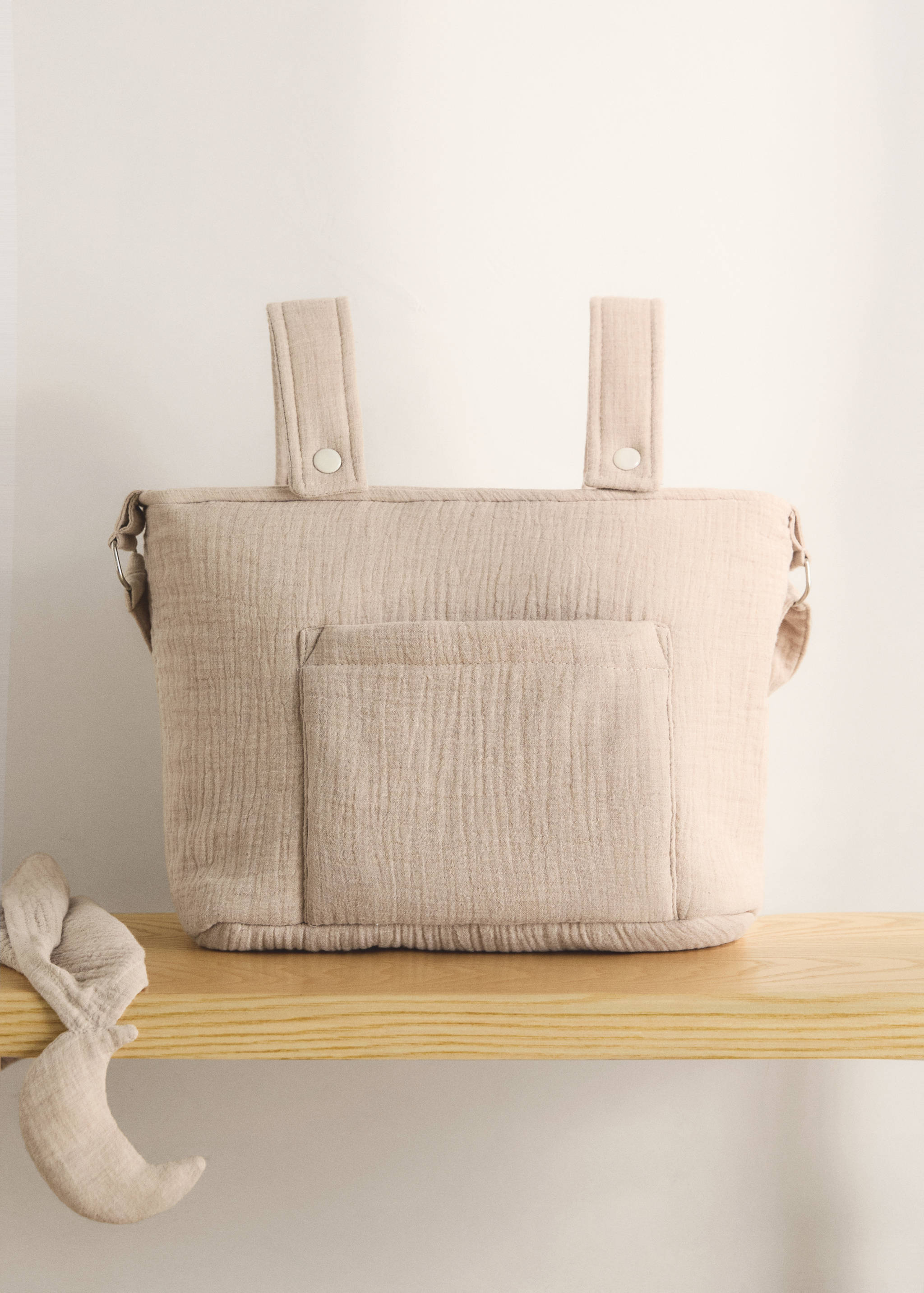 Cotton chiffon maternity bag - General plane