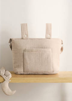 Cotton chiffon maternity bag — Beige 1