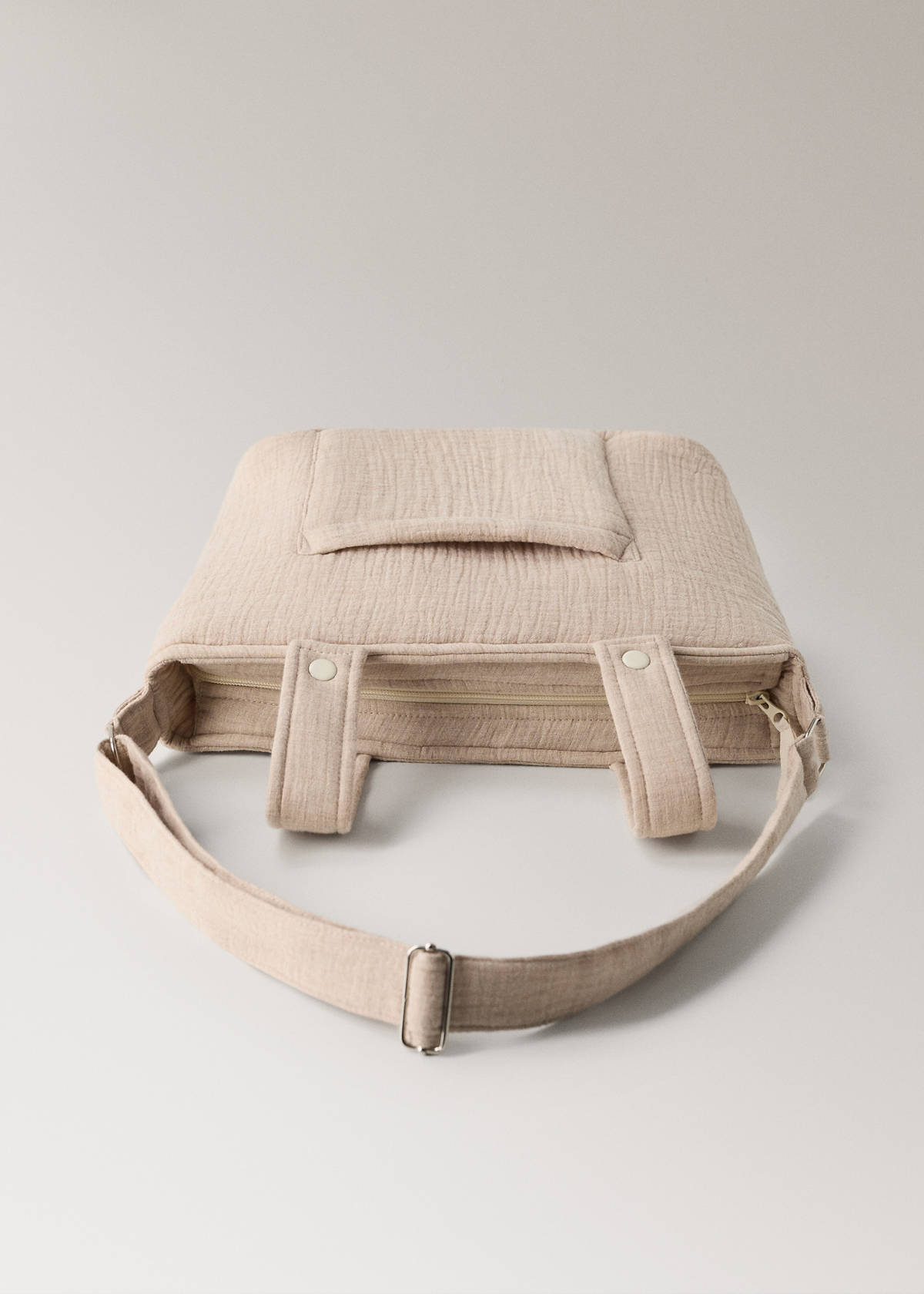 Cotton chiffon maternity bag — Beige