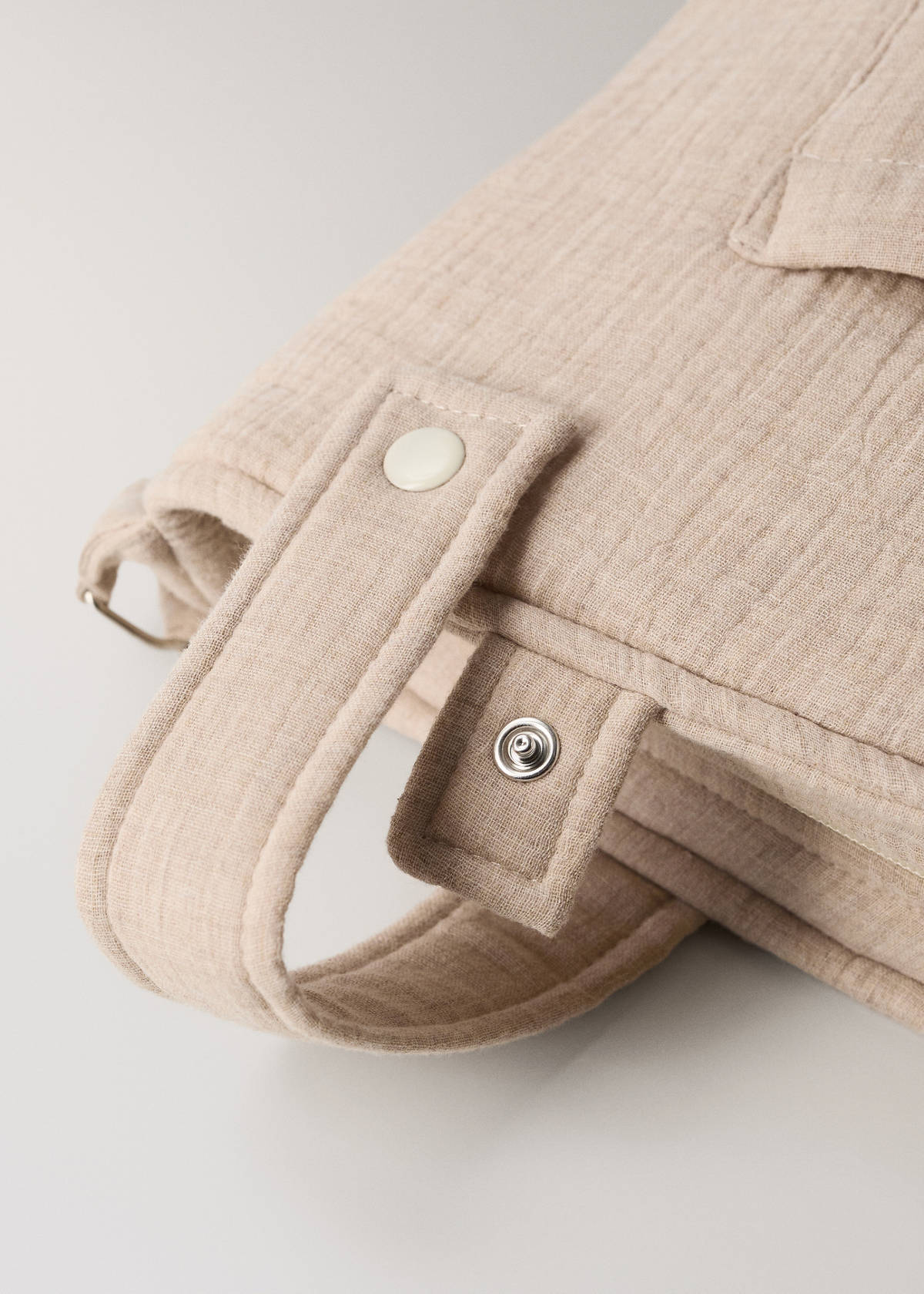 Cotton chiffon maternity bag — Beige