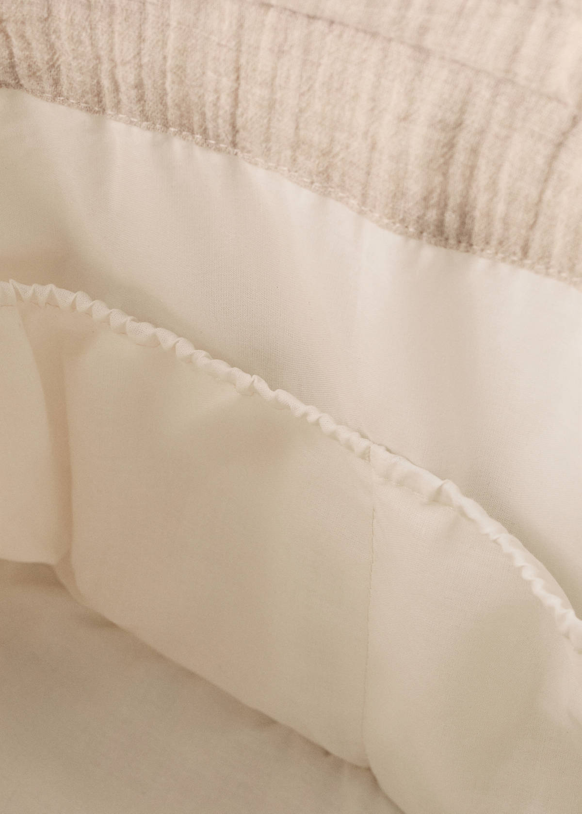 Cotton chiffon maternity bag — Beige