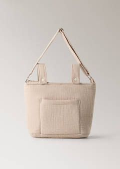 Cotton chiffon maternity bag — Beige 6