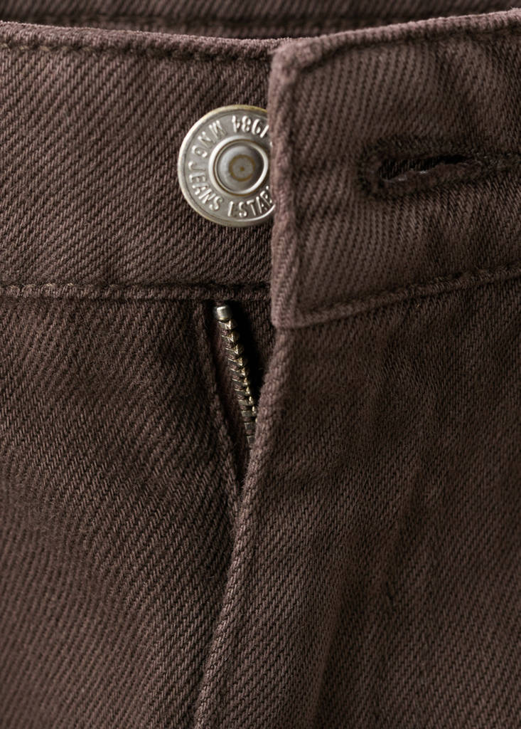 Matilda high-rise straight jeans — Chocolate