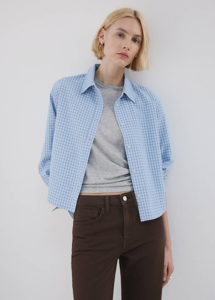 Matilda high-rise straight jeans — Chocolate