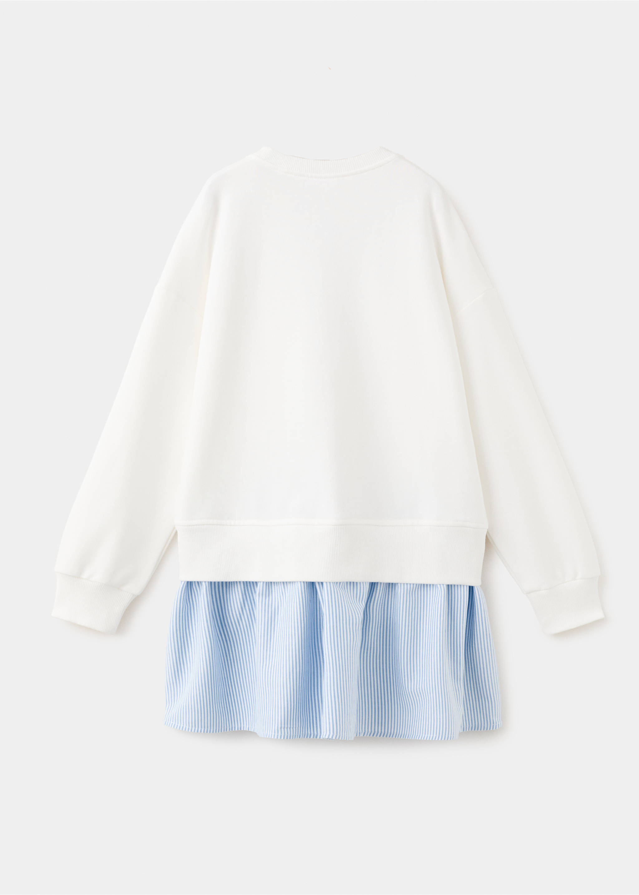 Rochie-hanorac cu mesaj - Spatele articolului, Alb-murdar. Ref: 27095143-00.