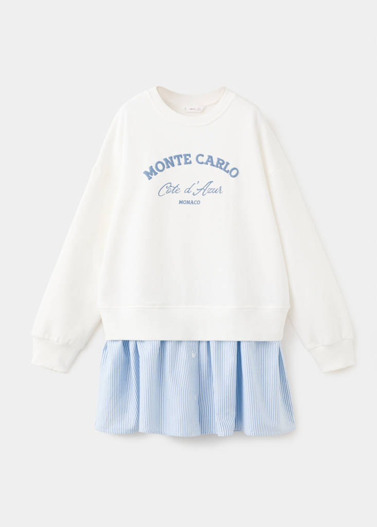 Message sweatshirt dress — Off White