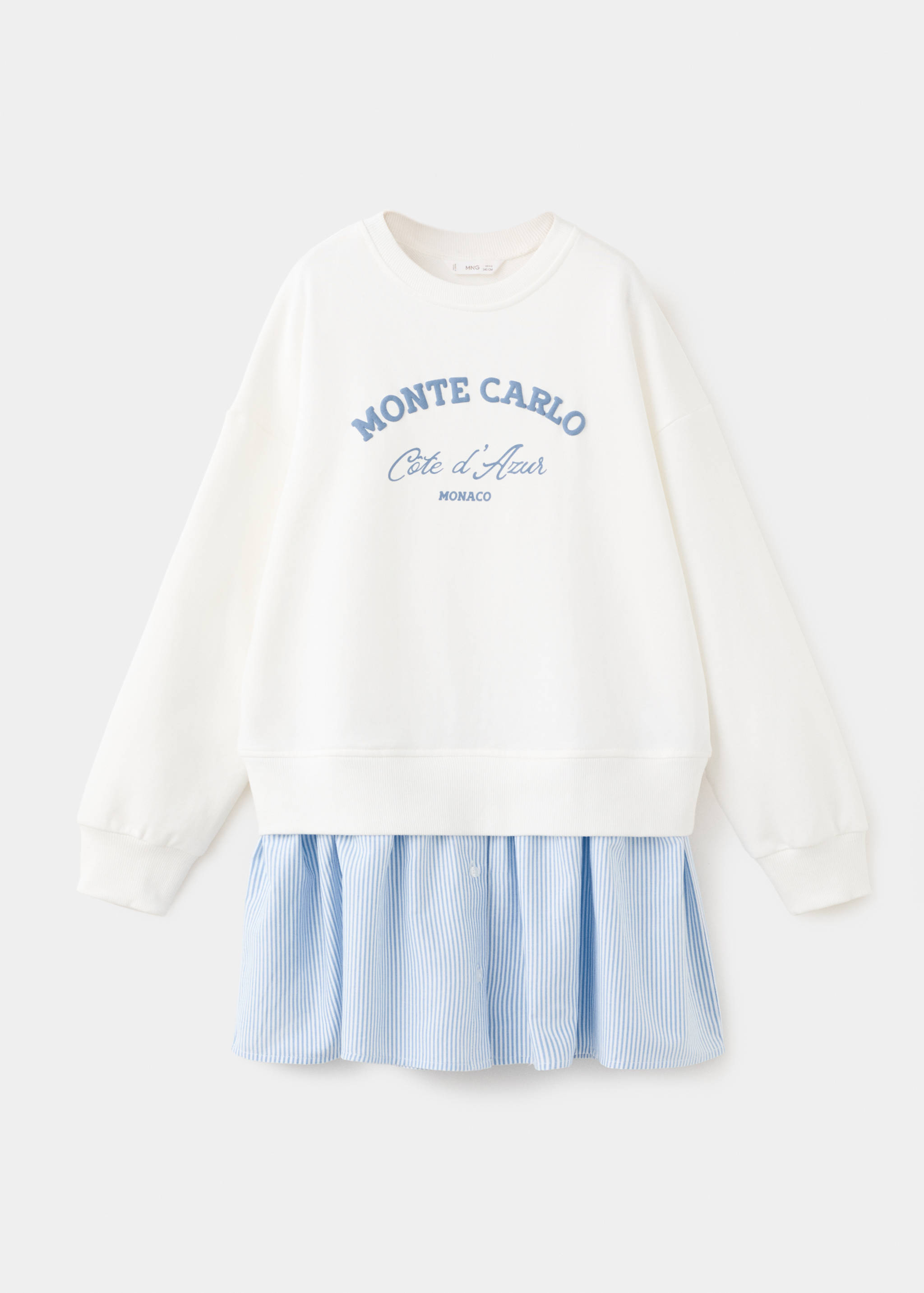 Robe sweat-shirt message - Article sans modèle